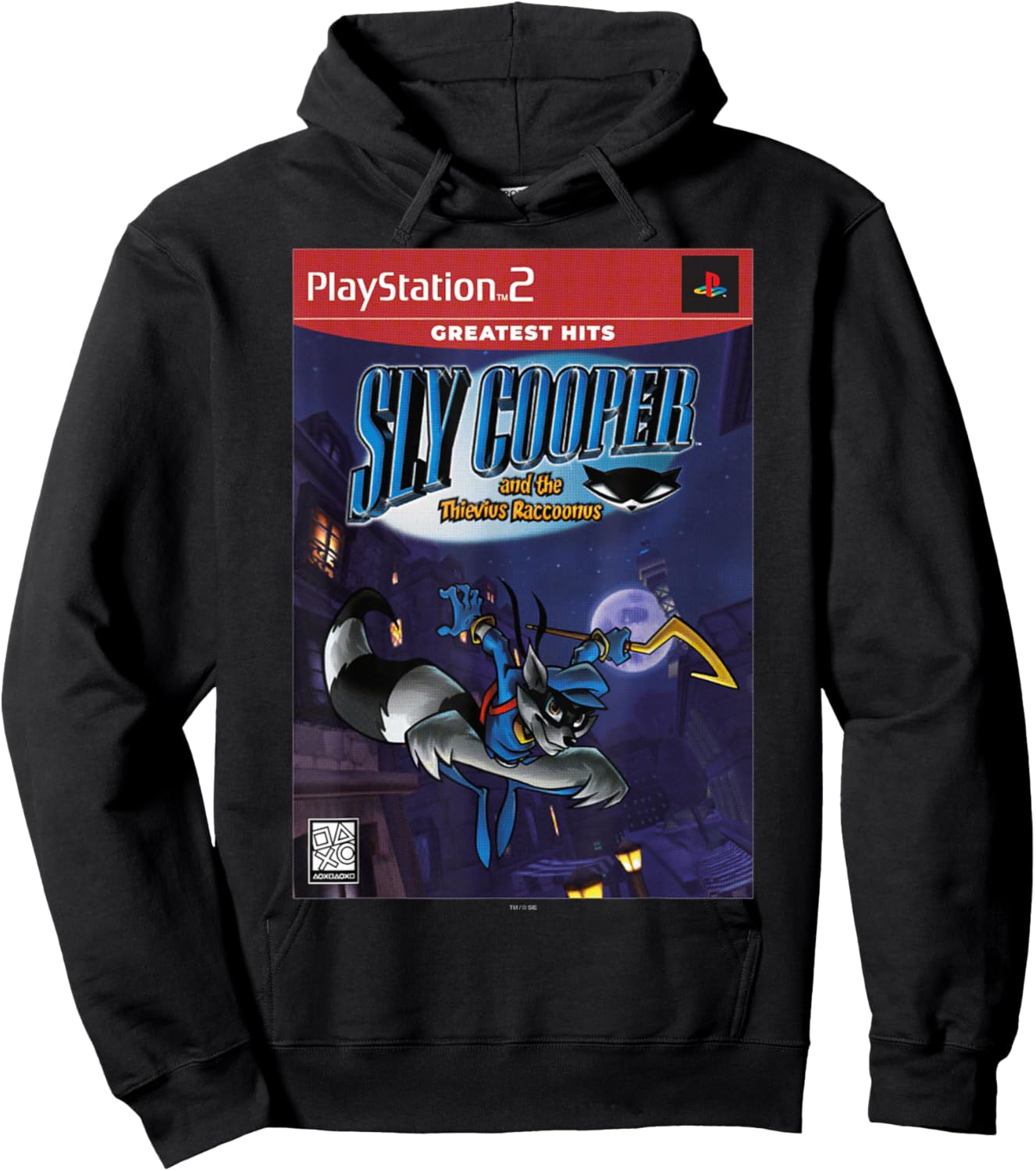 PlayStation Sly Cooper and The Thievius Raccoonus PS2 Hits Hoodie - Hoodie | Black