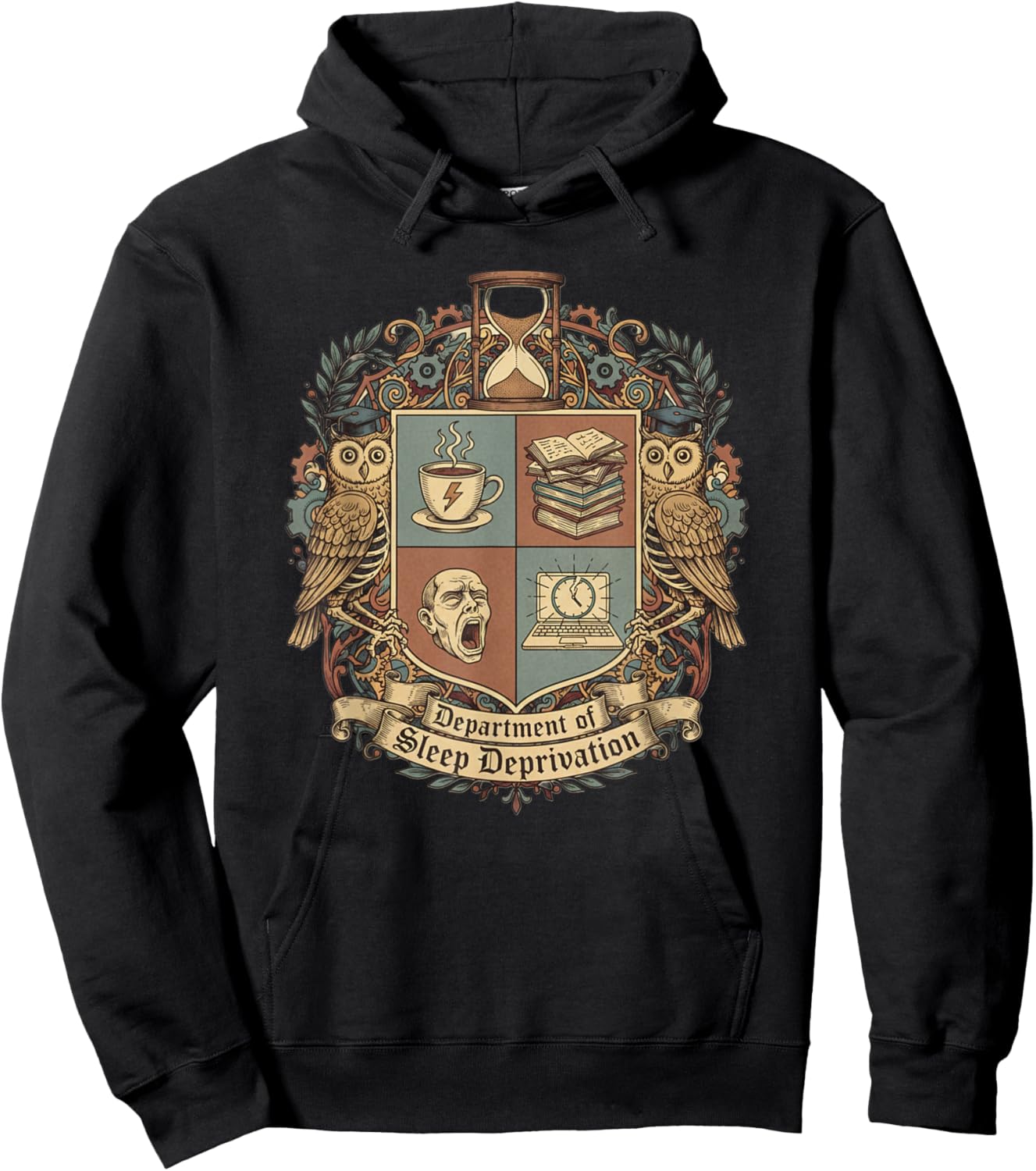 Funny Student Department of Sleep Deprivation Hoodie - Hoodie | Black