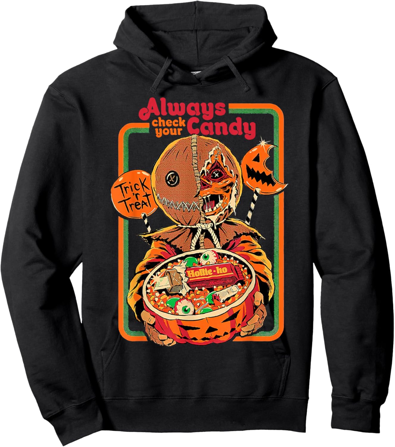 Trick 'r Treat Always Check Your Candy Halloween Hoodie - Hoodie | Black