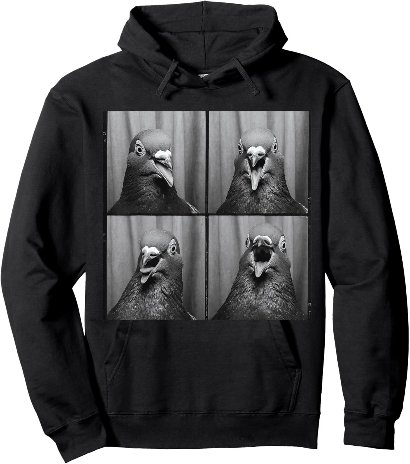 Funny Pigeon Hoodie - Hoodie | Black