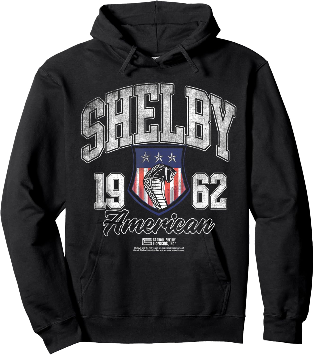 Carroll Shelby Snake American Shield Hoodie - Hoodie | Black