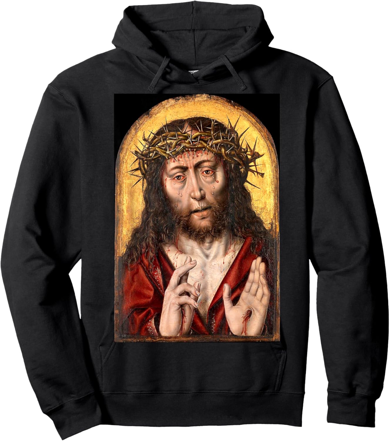 Jesus Christ Man of Sorrows Painting 1525 Hoodie - Hoodie | Black