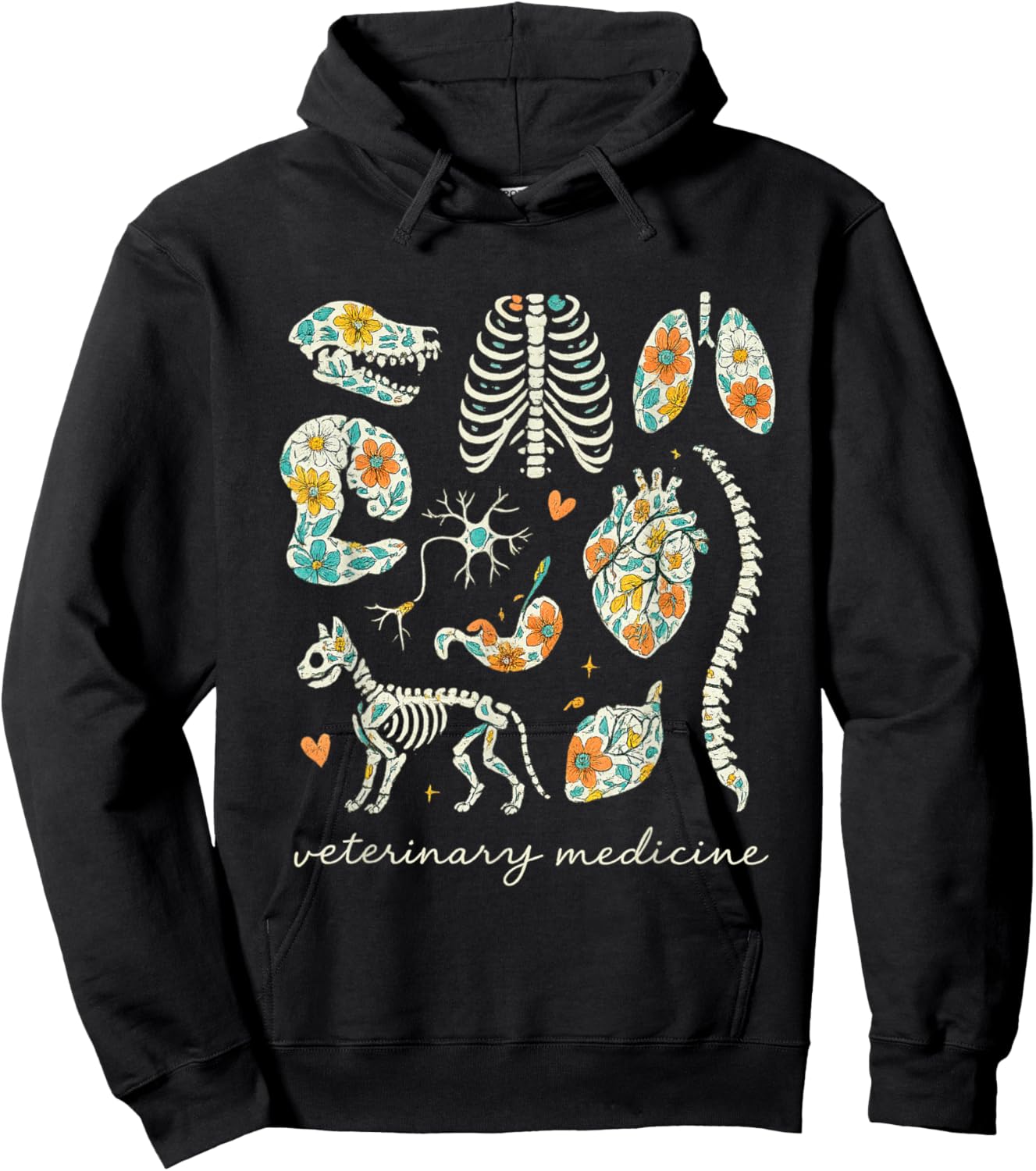 Veterinary Medicine Vet Tech Student Hoodie - Hoodie | Black