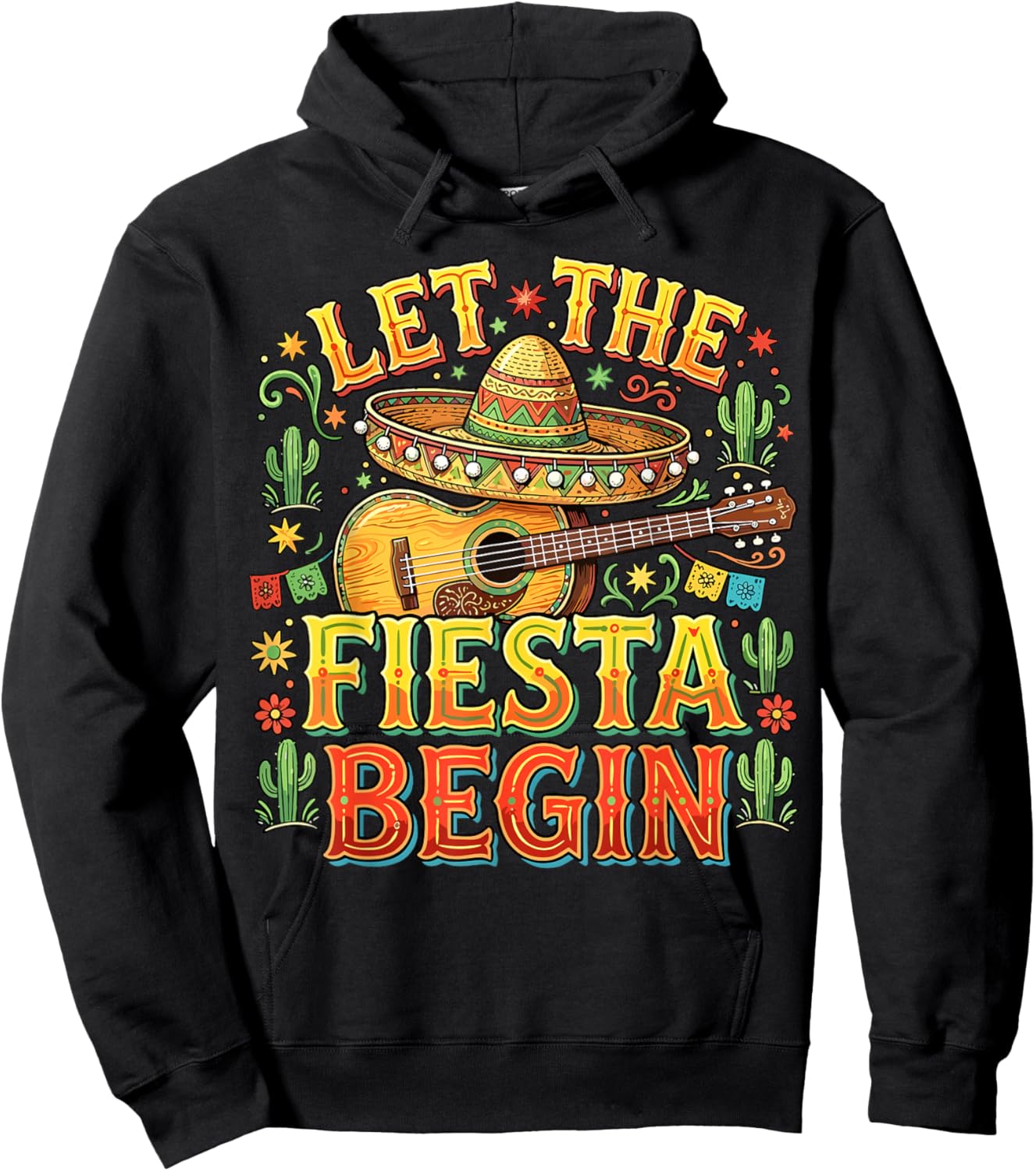 Let The Fiesta Begin Mexican Cinco De Mayo Hoodie - Hoodie | Black
