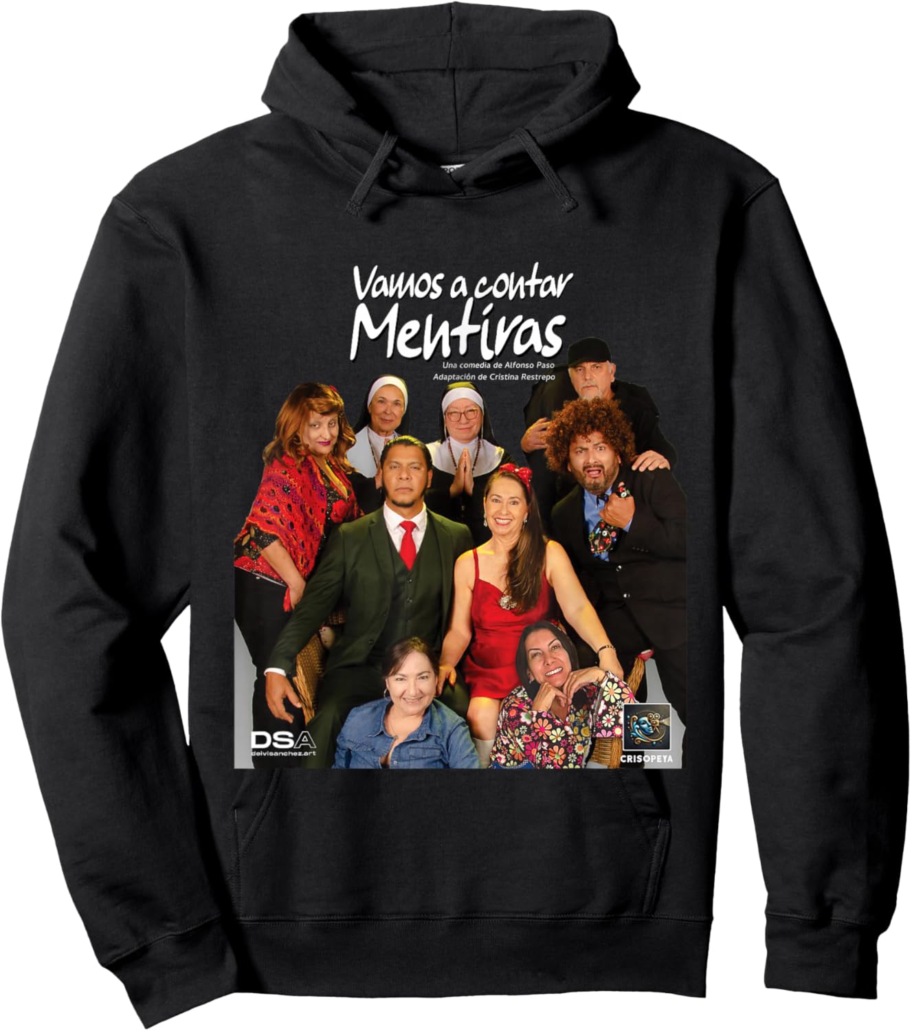 Vamos a Contar Mentiras - W/Background Hoodie - Hoodie | Black