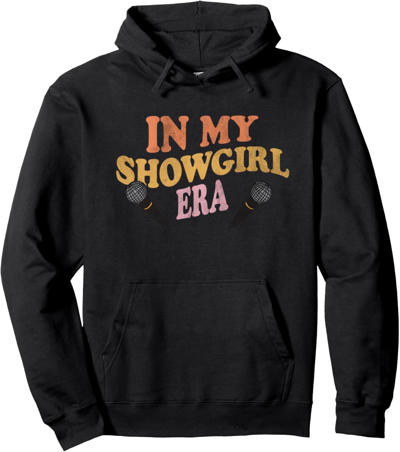 In My Showgirl Era Costume Outfit Microphone Stage Hoodie - Hoodie | Black