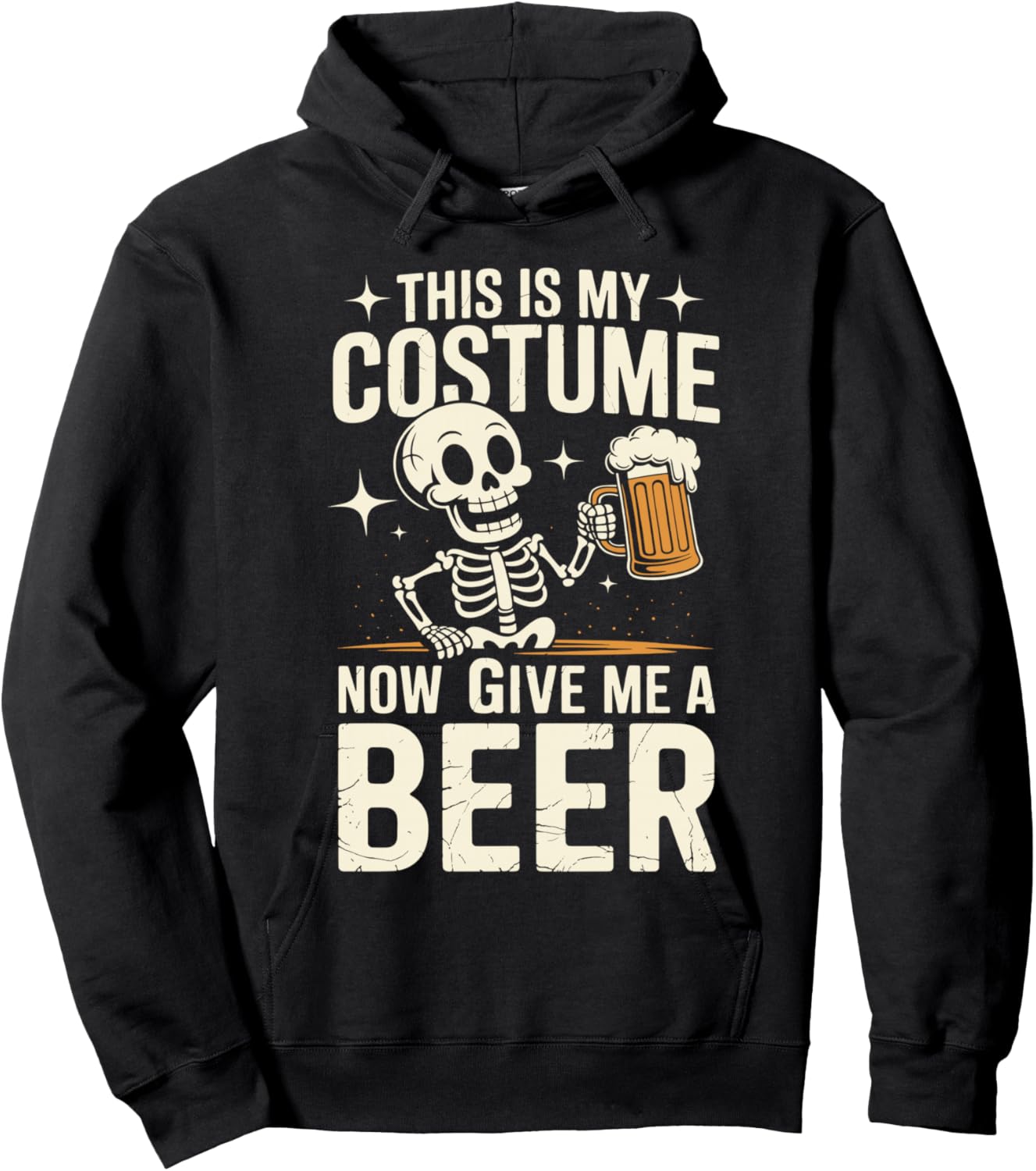 This Is My Costume Beer | Halloween Drinking Party Hoodie - Hoodie | Black