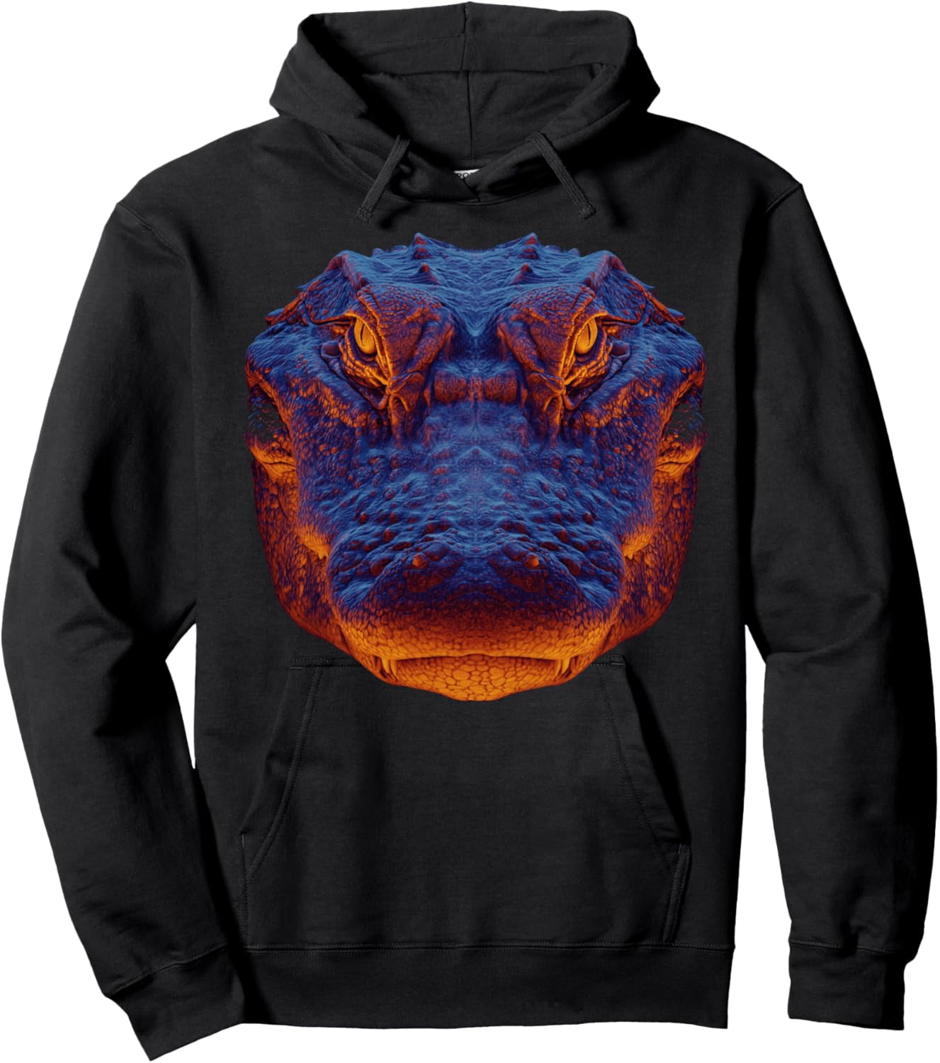 Crocodile Alligator Gator Face Hoodie - Hoodie | Black