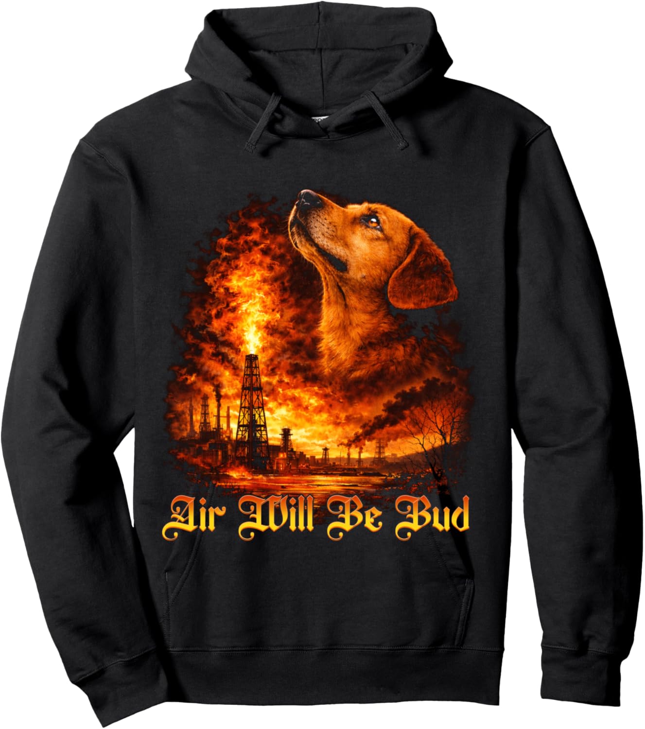 Funny Air Will Be Bud Pet Dog Animal Humor Hoodie - Hoodie | Black