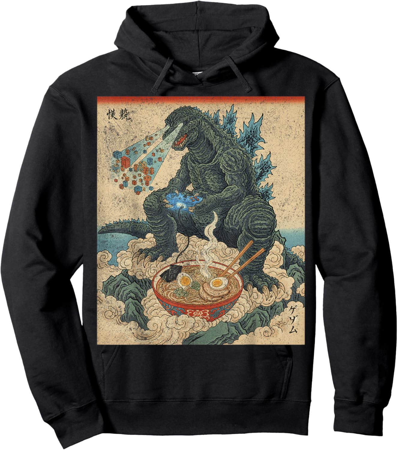 T-Shirt Hoodie - Hoodie | Black