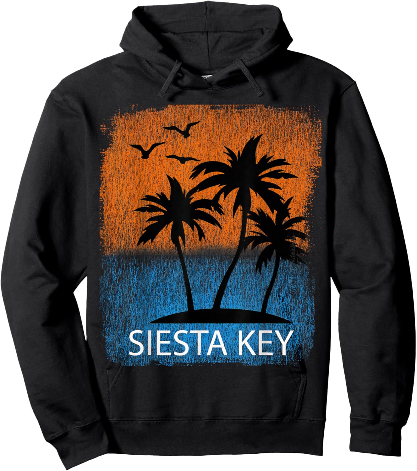 Vintage Sarasota Florida Family Beach Vacation Hoodie - Hoodie | Black