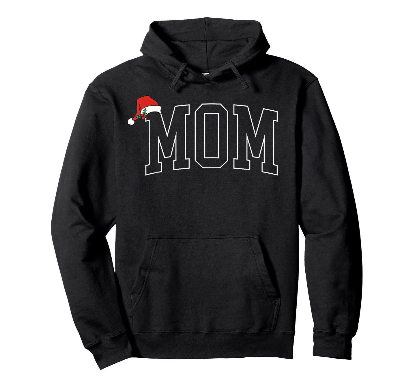 Mom Merry Christmas Santa Hat Xmas Holiday Family Matching T-Shirt