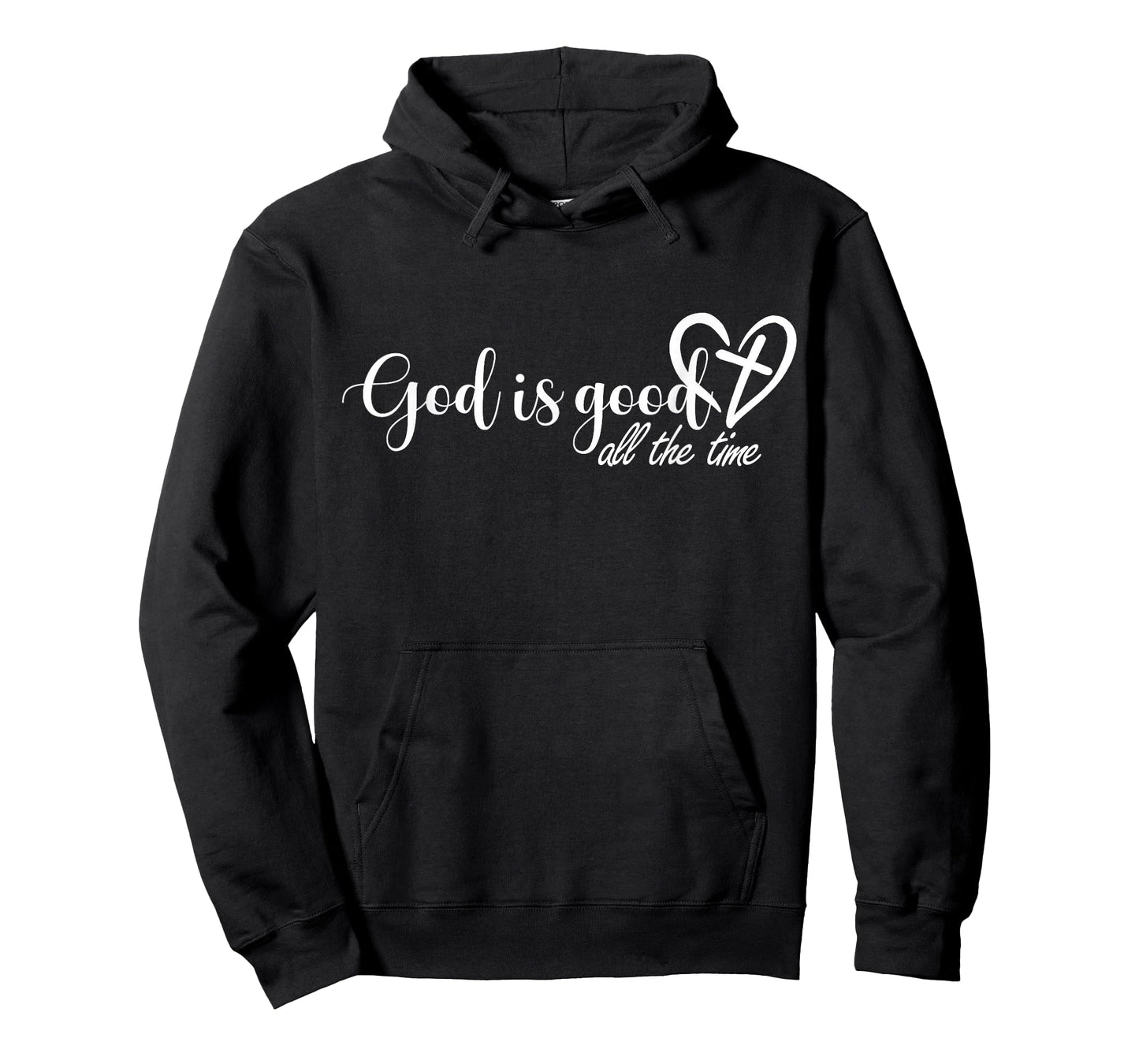 God is Good All The Time Cross and Heart Christian Faith T-Shirt