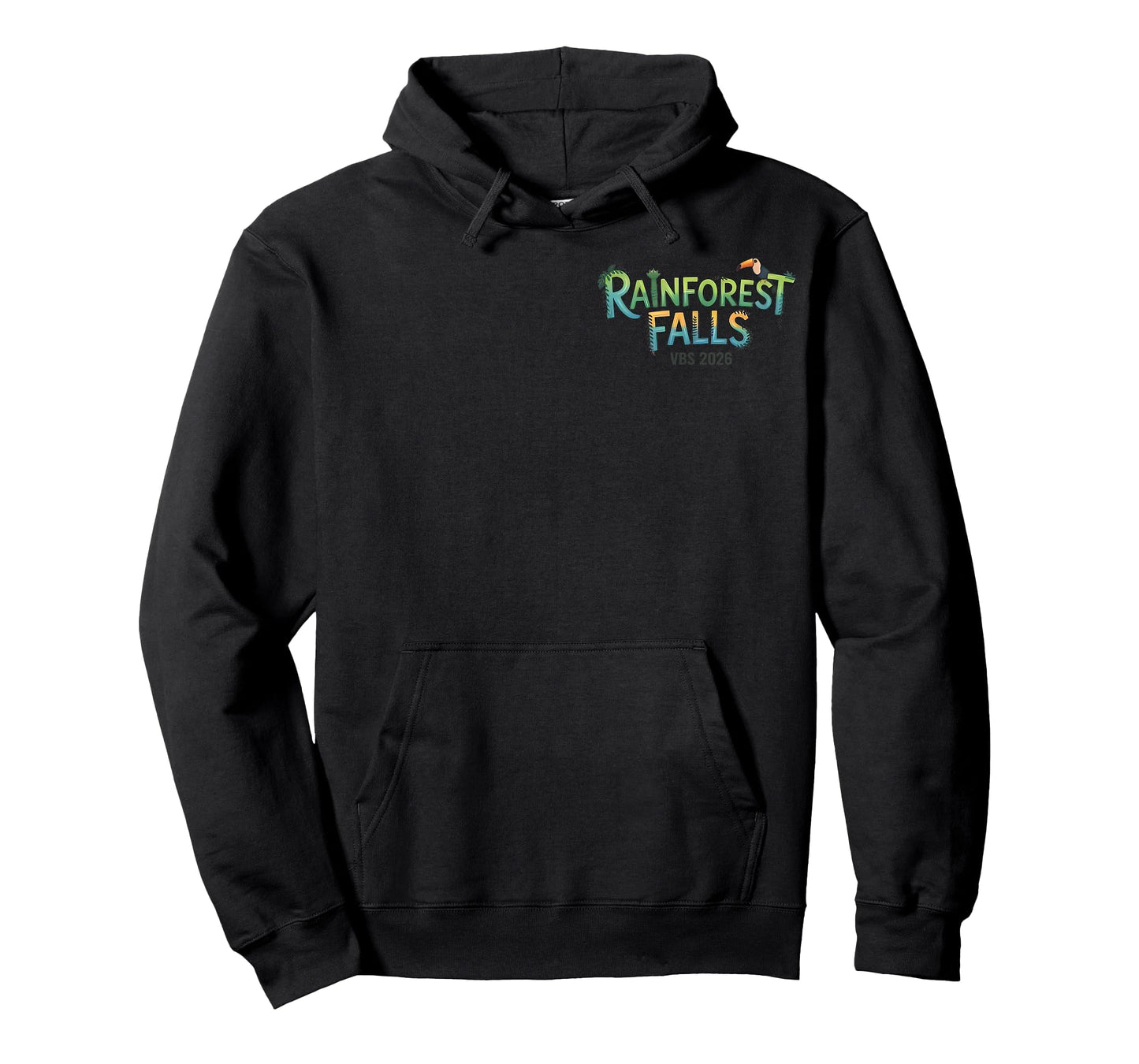 Rainforest Falls VBS 2026 Bible School Christian Pocket T-Shirt