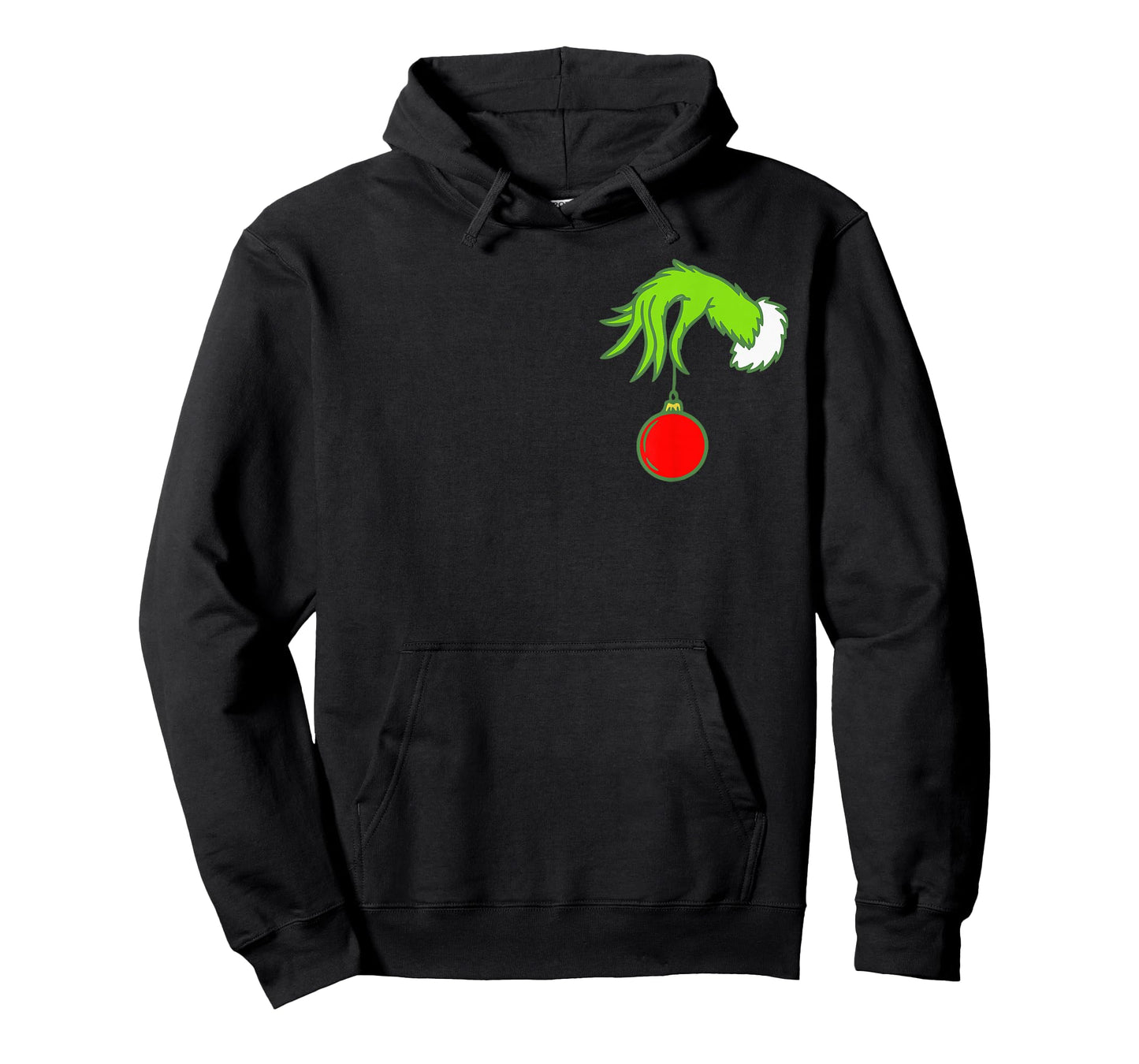 Pocket Christmas Hand Funny Xmas Character Matching Family T-Shirt
