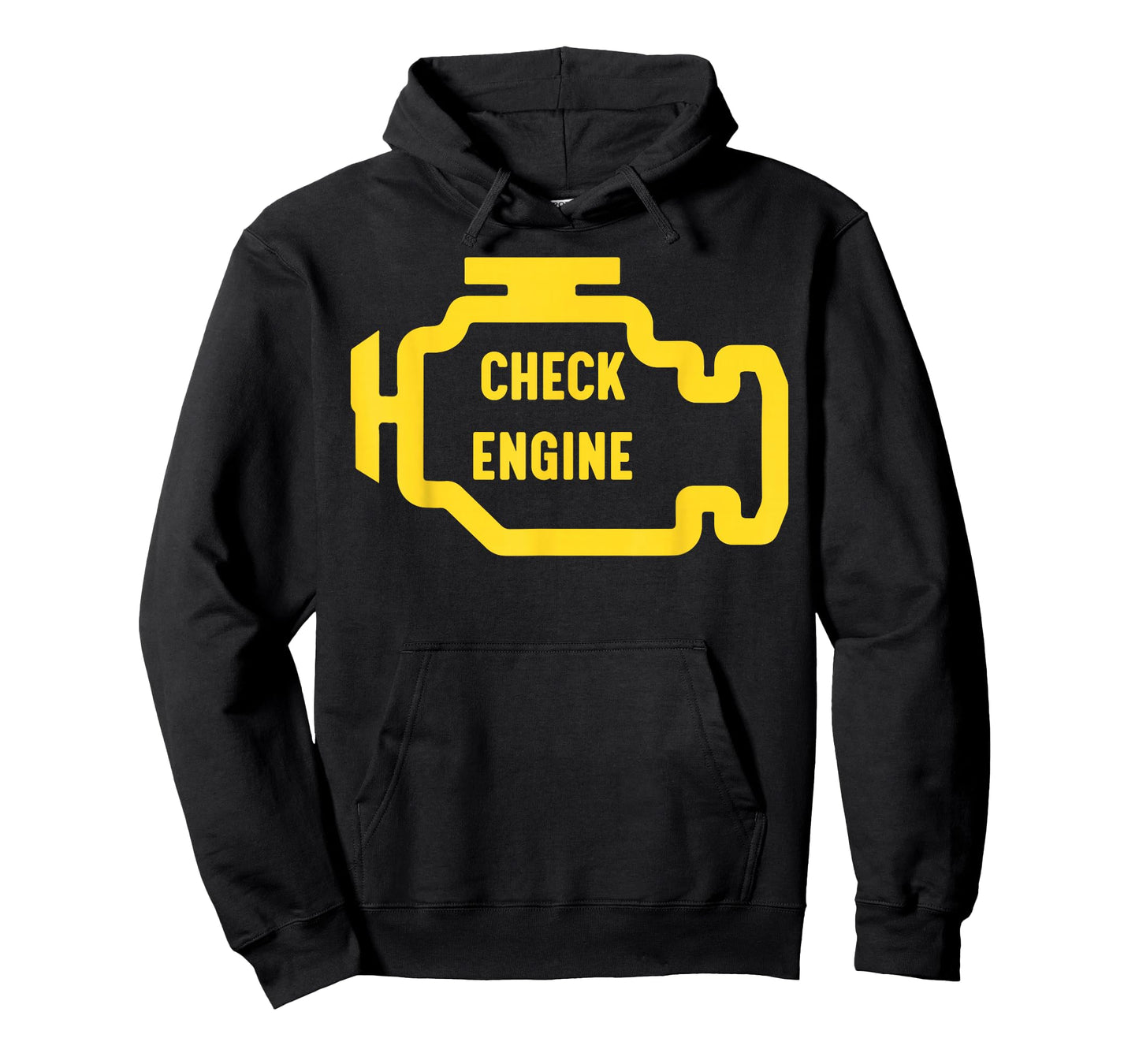 Check Engine Light Shine Funny Car Auto Mechanic Garage Men T-Shirt