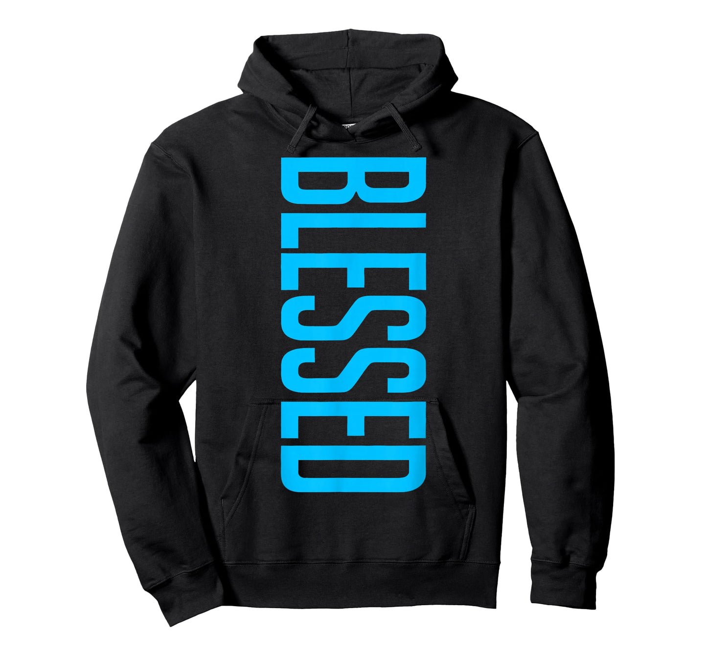 Blessed Vertical Streetwear Retro Gamma Blue Matching T-Shirt
