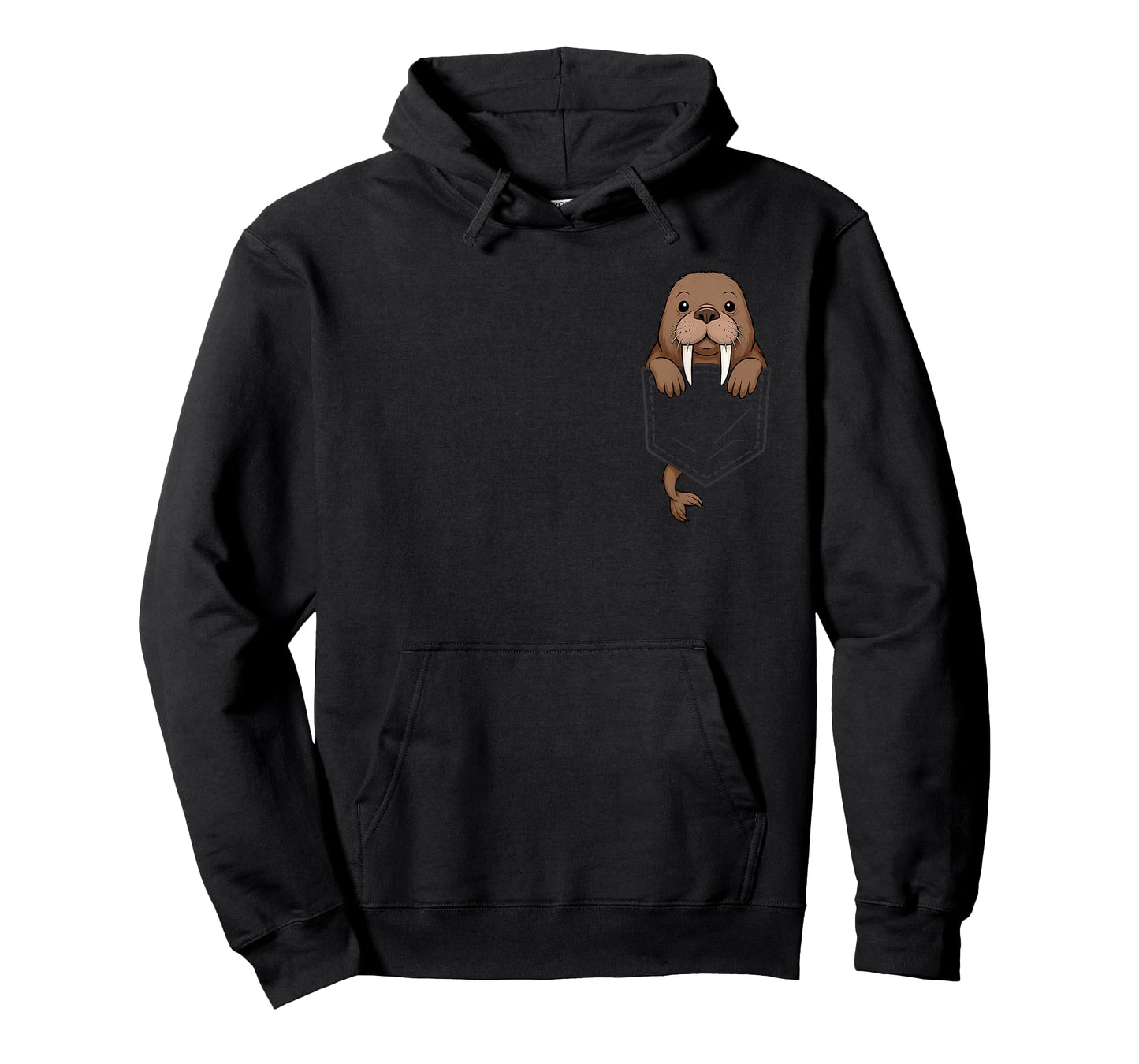Funny Walrus Peeking in Pocket Animal Lover Men Women Kids T-Shirt