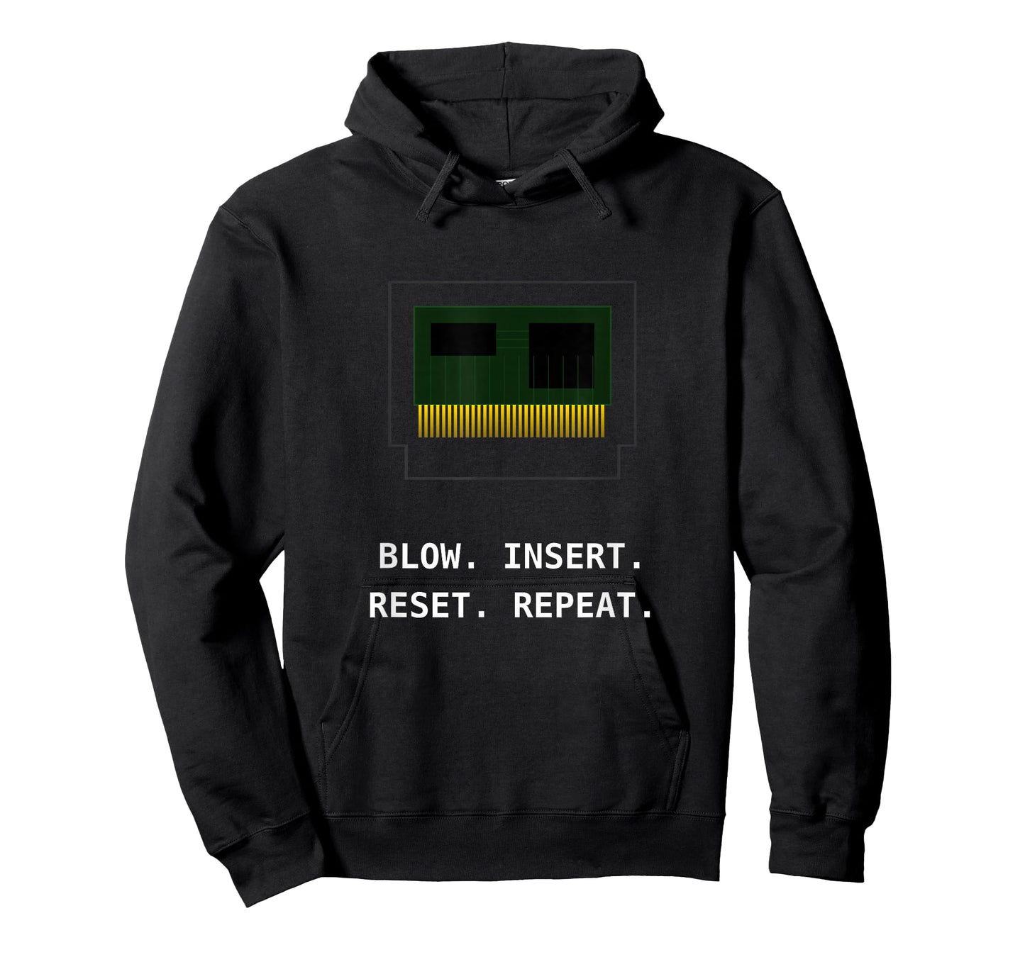 8-Bit Retro Video Game Cartridge Technical Blueprint T-Shirt