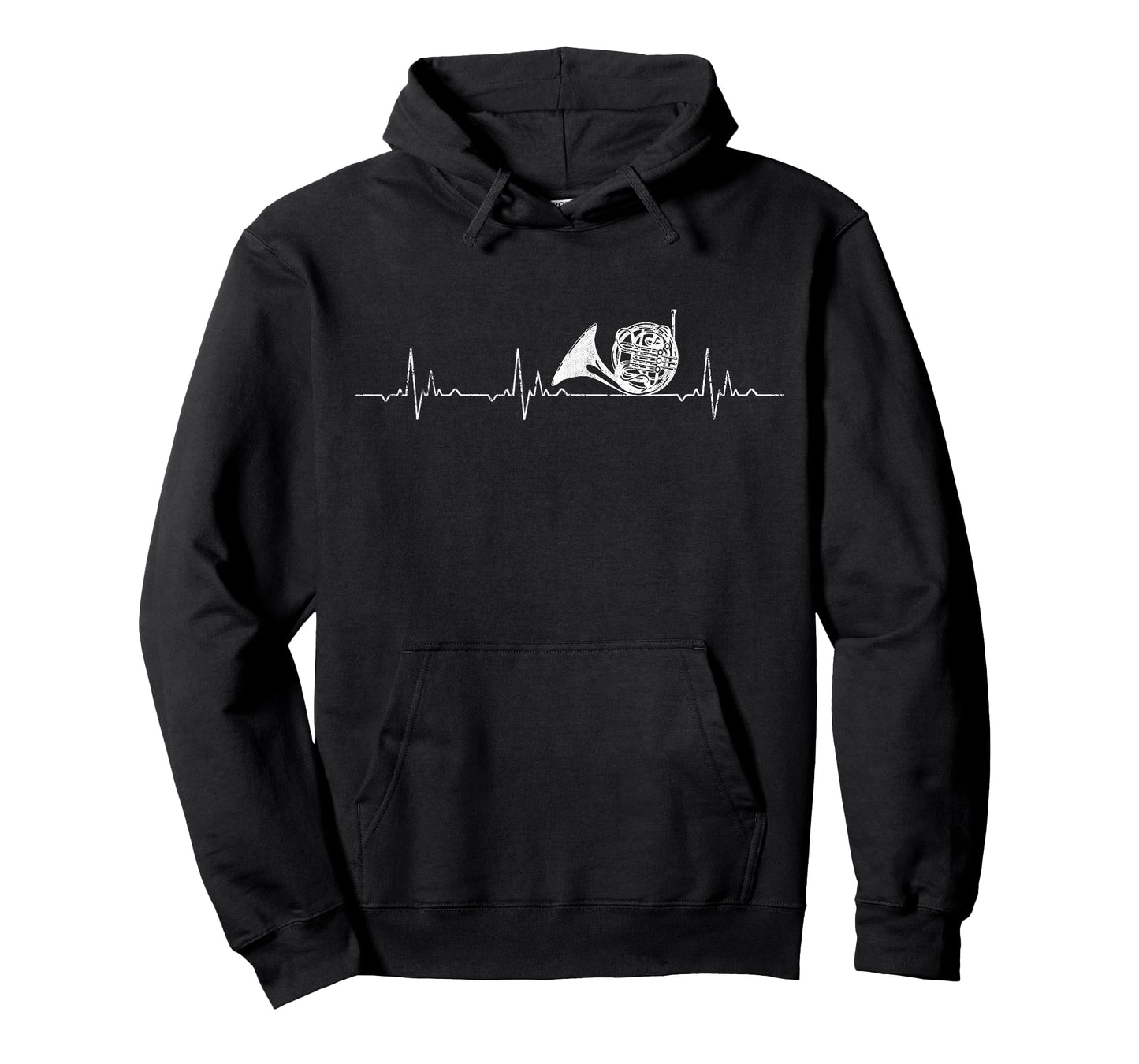 French Horn Heartbeat Funny Musician T-Shirt