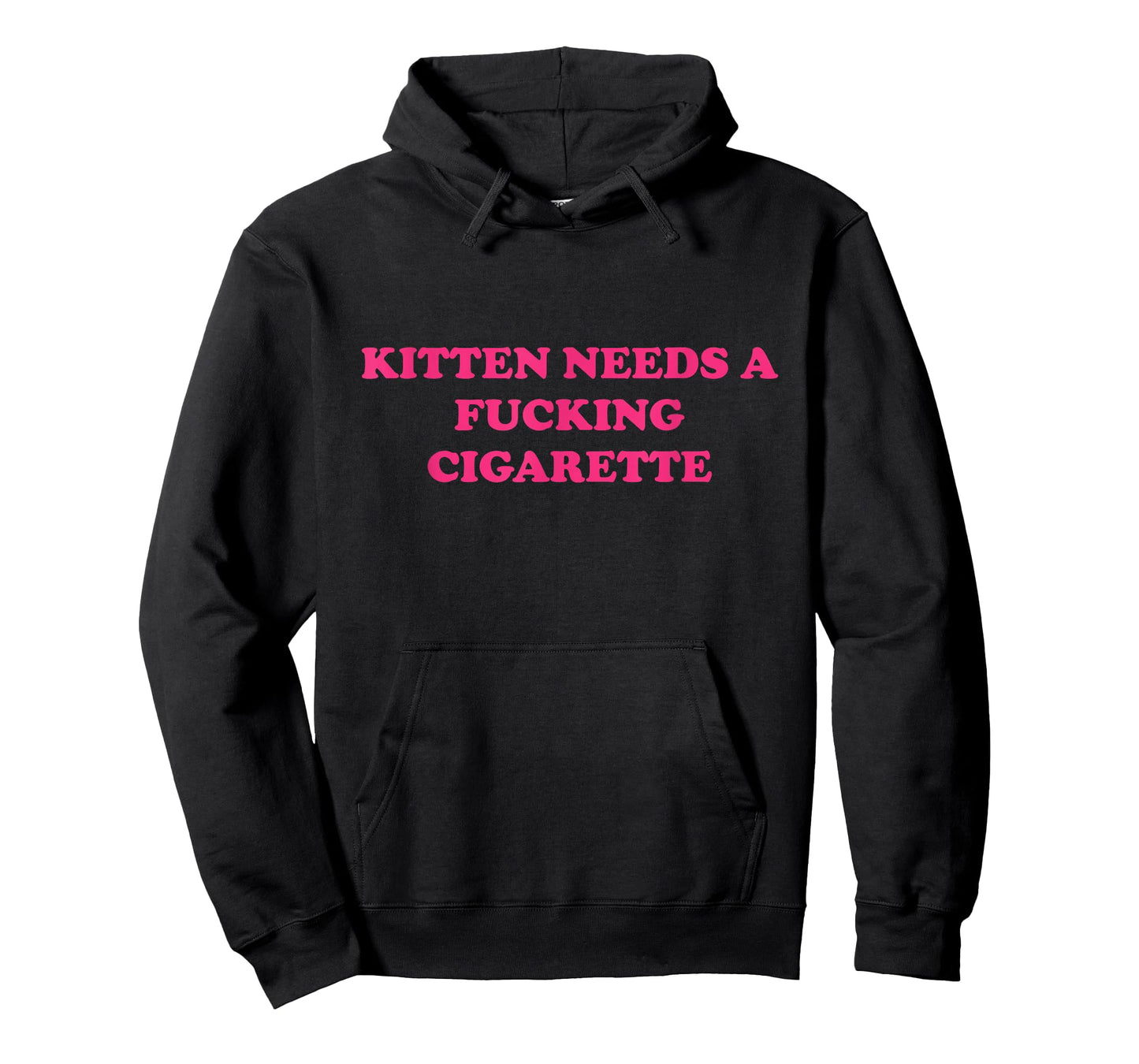 Kitten Needs A Fucking Cigarette Funny Cat Joke Cat Meme T-Shirt