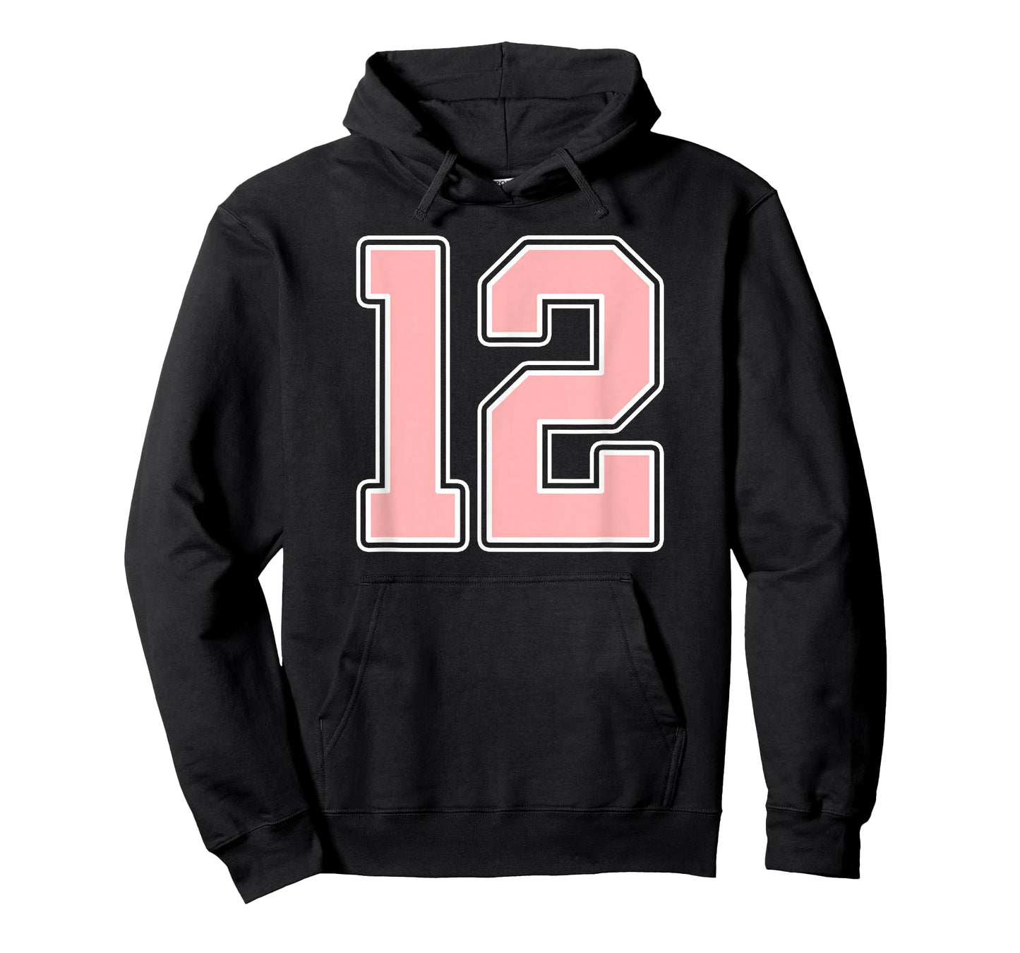 Cute Pink and White Number 12 Jersey Player Uniform #12 Fan T-Shirt