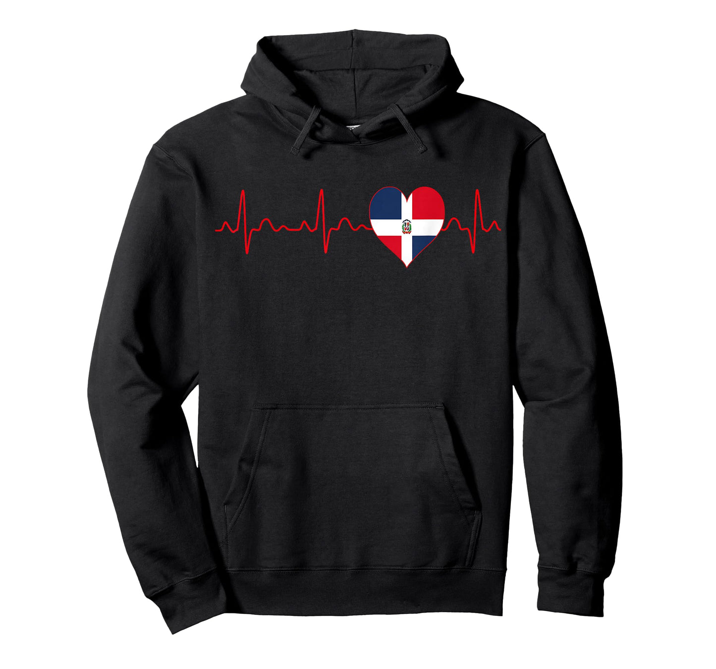 Dominican Republic Flag Heartbeat EKG Patriotic National T-Shirt