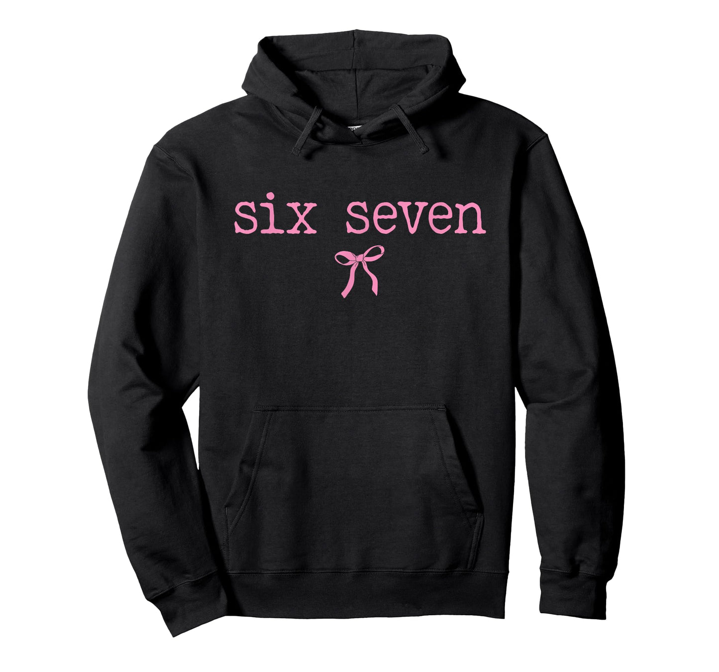 Funny Six Seven 6 7 Meme Retro Pink Conquette Bow T-Shirt