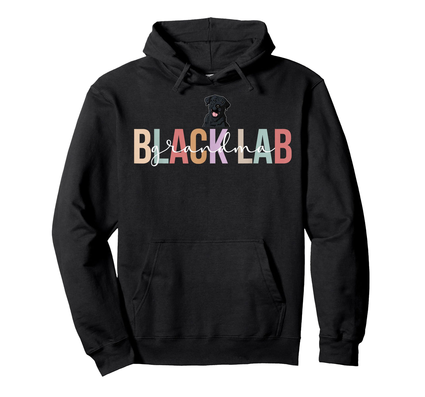 Black Lab Grandma Black Labrador Owner Black Lab Lover T-Shirt