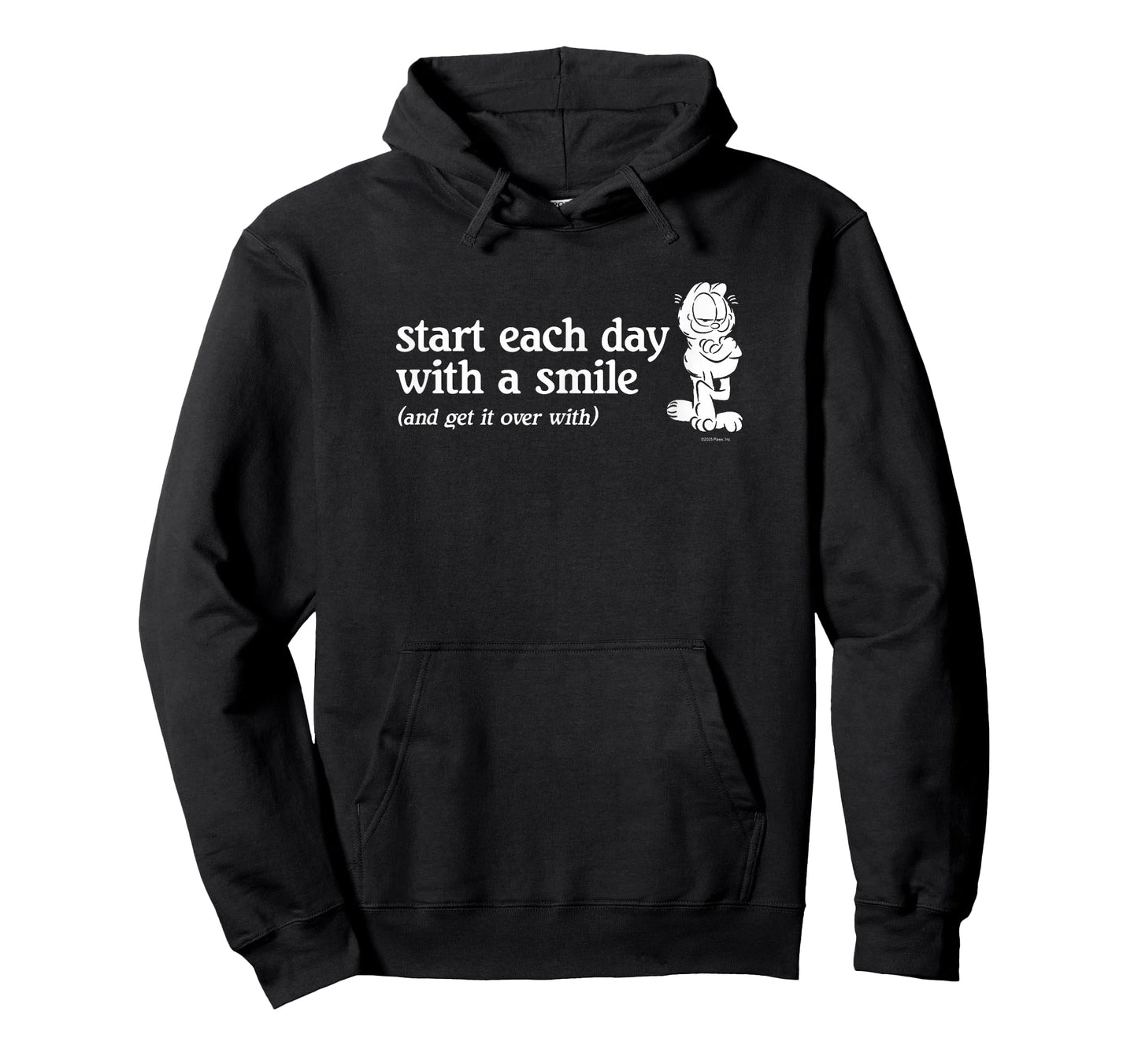Garfield Start Each Day with a Smile Funny Cartoon Cat T-Shirt