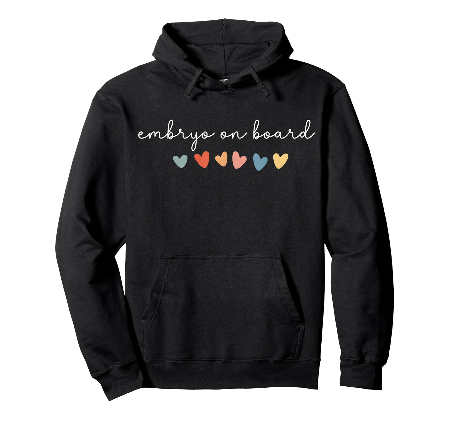Embryo on Board Heart IVF Transfer Day Fertility Nurse Mom T-Shirt