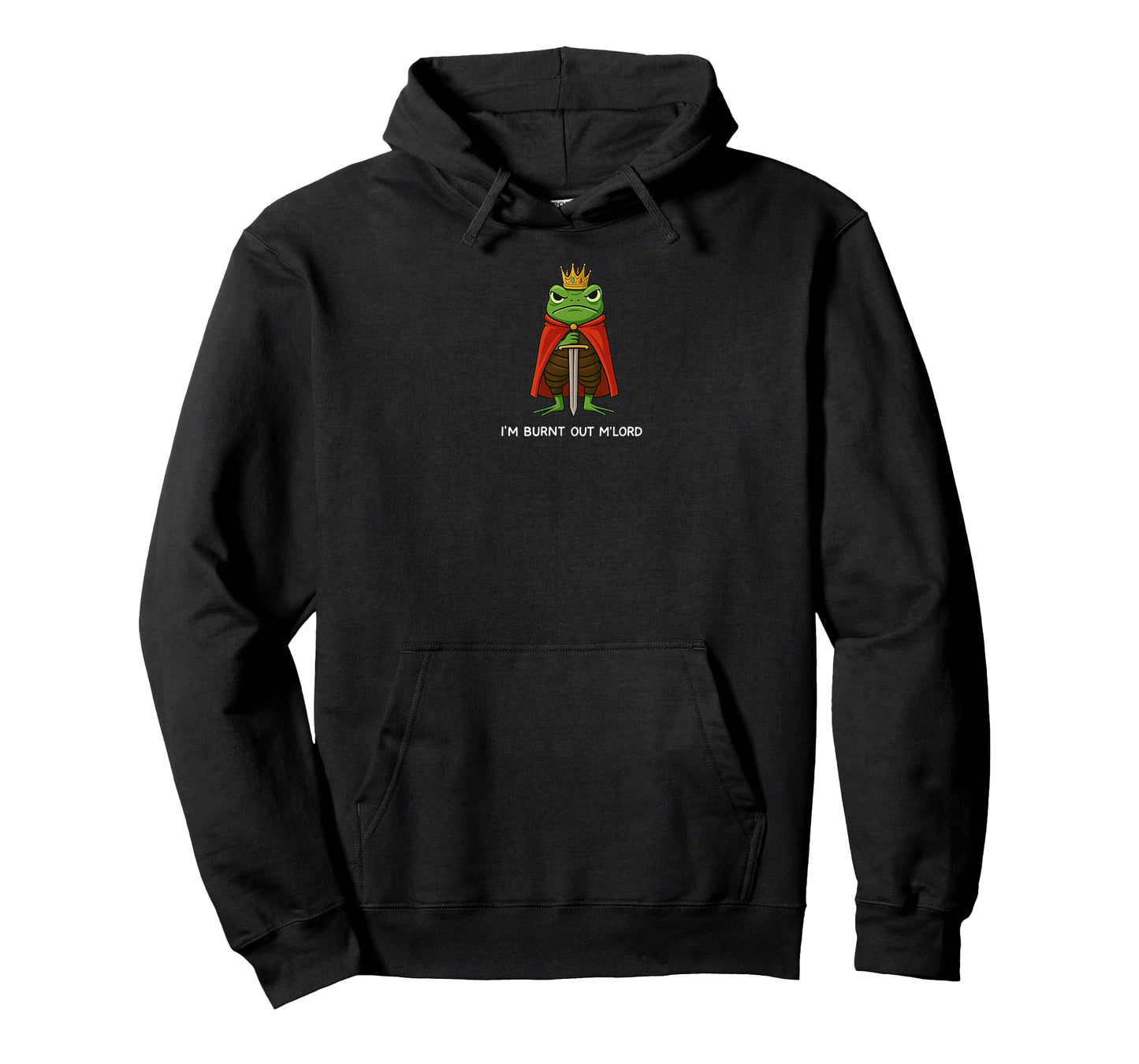 I'm Burnt Out My Lord Funny Medieval Frog Meme Art T-Shirt