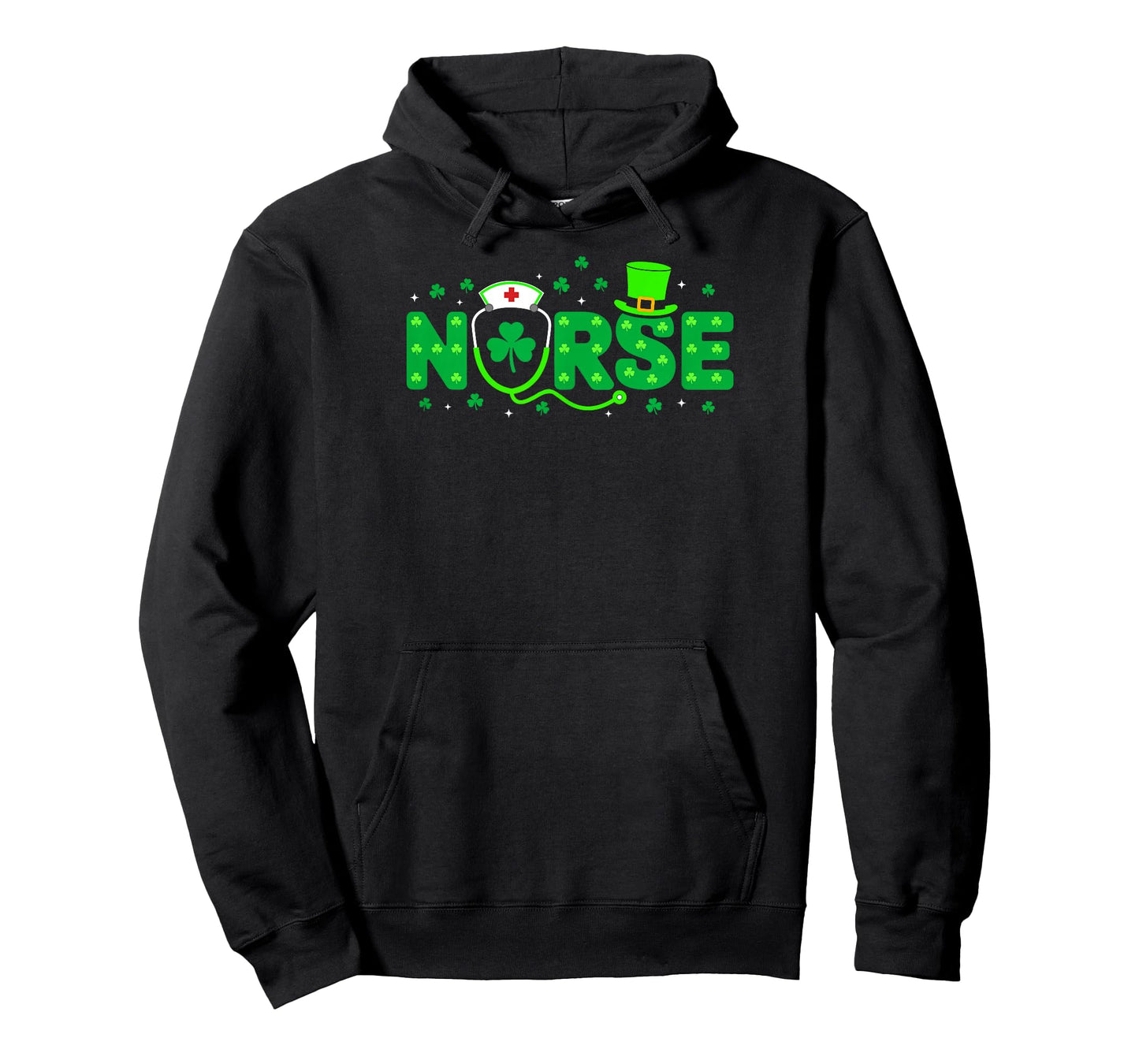 Lucky Nurse Shamrock Stethoscope Scrub Nurse St Patricks Day T-Shirt