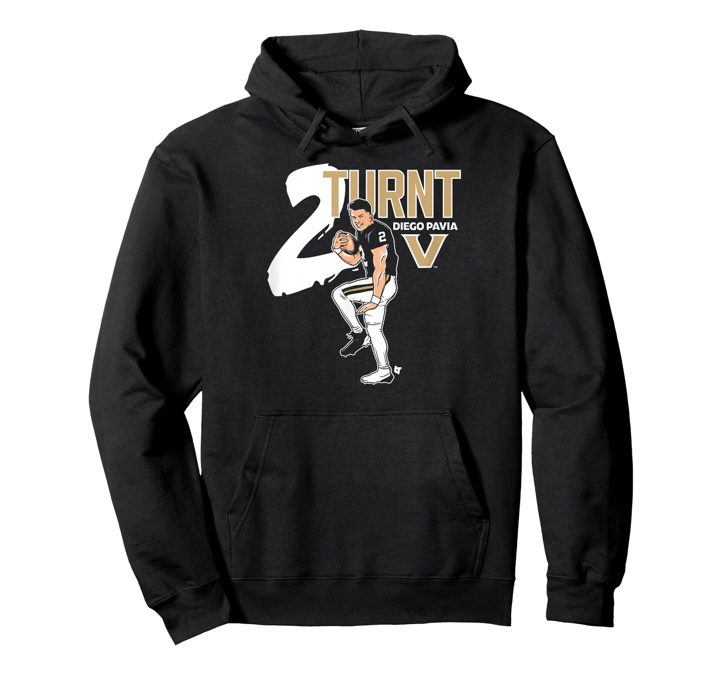 Vanderbilt Football: Diego Pavia 2 Turnt - Vanderbilt All T-Shirt