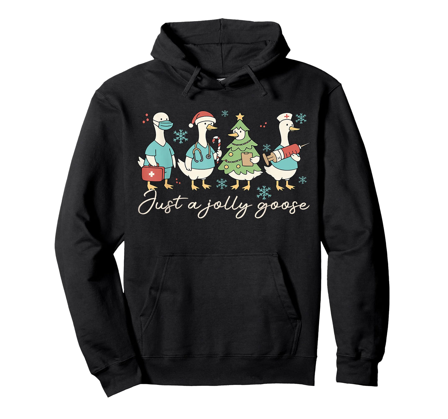 Just a Jolly Goose Christmas Nurse Funny Nursing Holiday T-Shirt