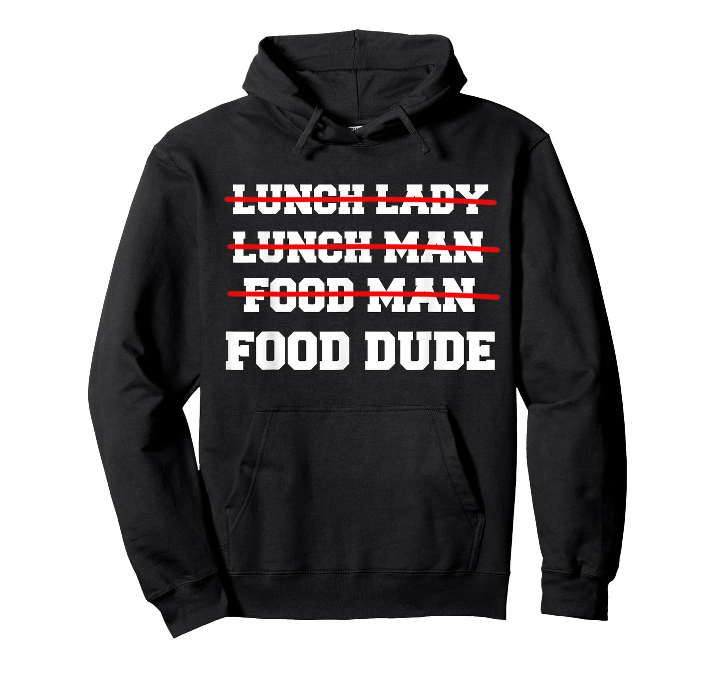 Food Dude Funny Lunch Dude Cafeteria Squad Worker School Art T-Shirt