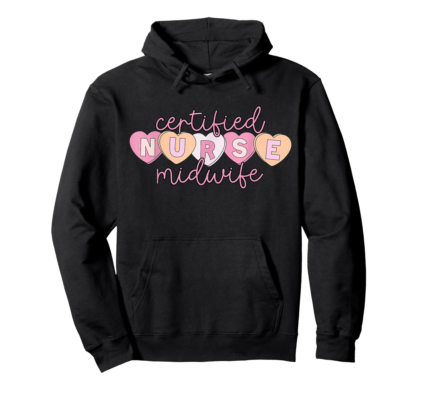 Certified Nurse Midwife Valentine Heart Candy Midwifery CNM T-Shirt