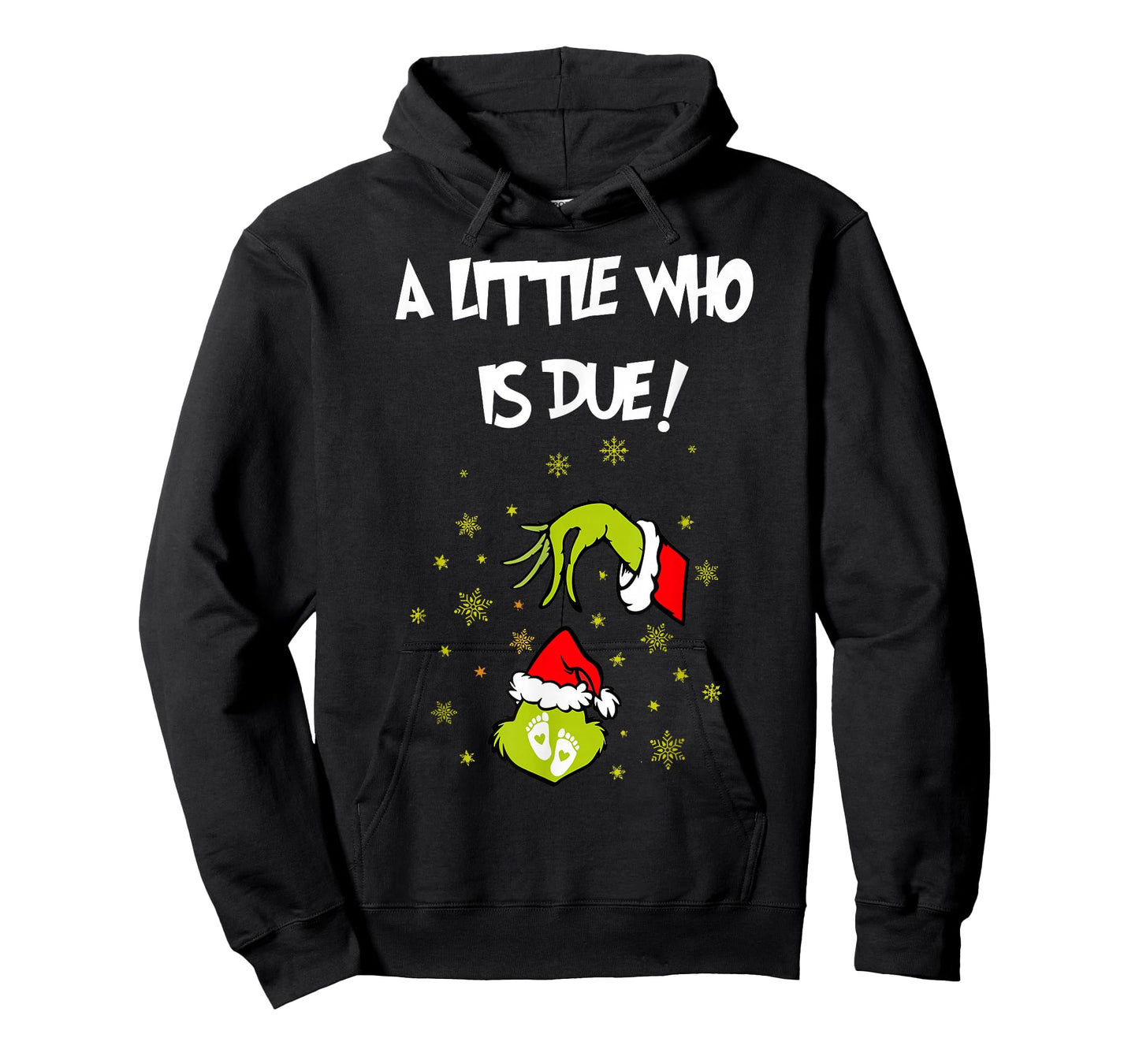 A Little Who is Due Funny Christmas Pregnancy Announcement T-Shirt