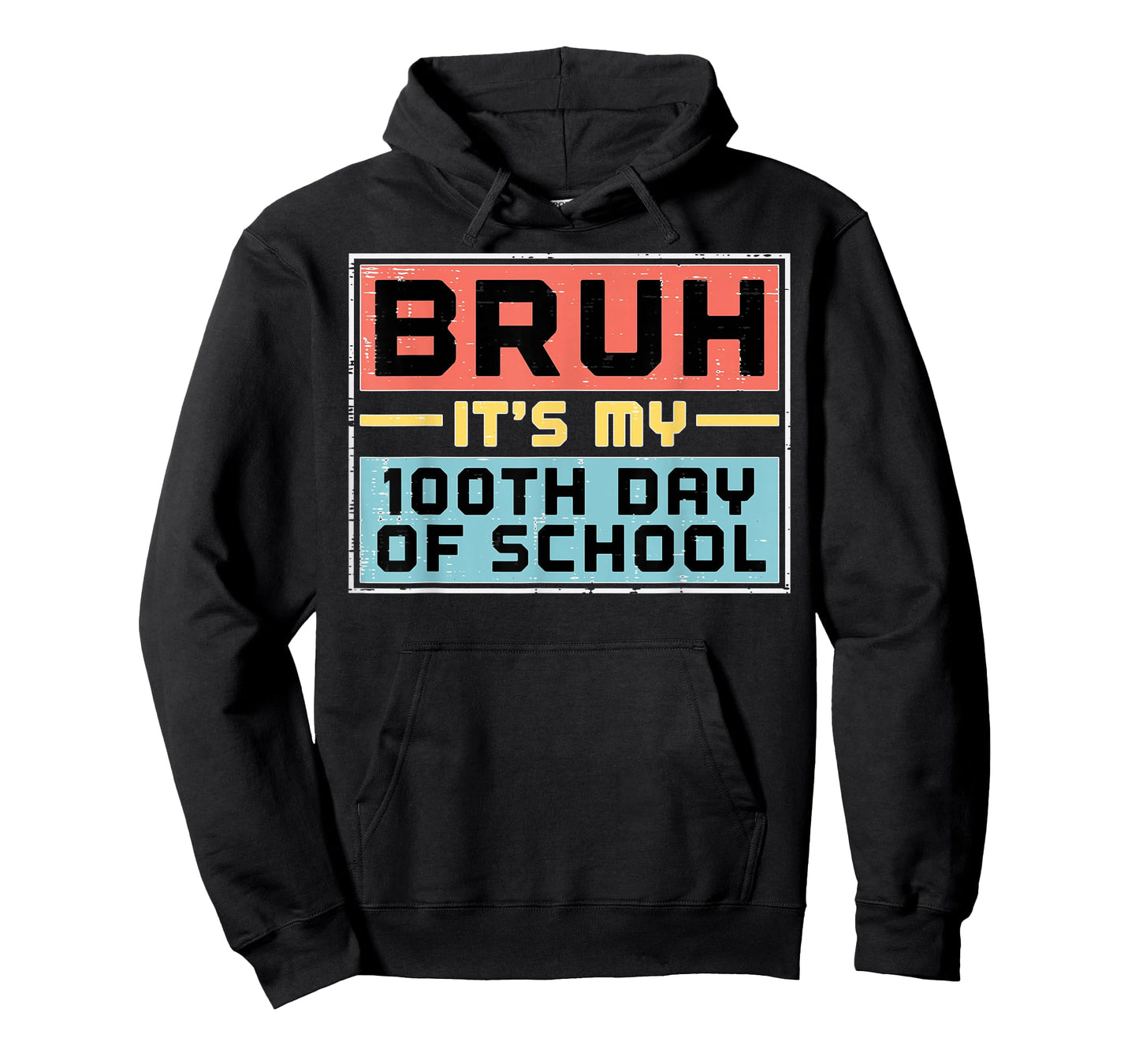 Bruh Its My 100th Day of School 100 Days Meme Boys Girl Kids T-Shirt