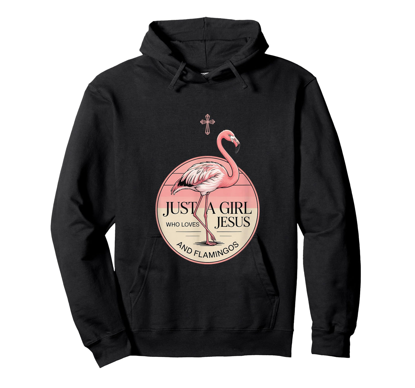 Just A Girl Who Loves Jesus and Flamingos Christian God T-Shirt