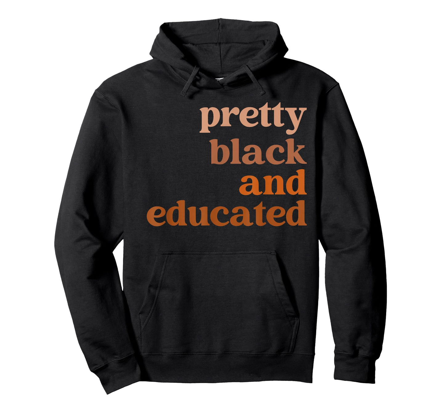 Pretty Black & Educated Melanin African Black History Month T-Shirt