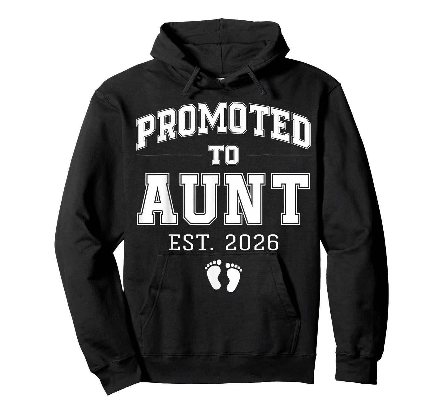 Promoted to Aunt Est 2026 Varsity First Time Auntie to Be T-Shirt