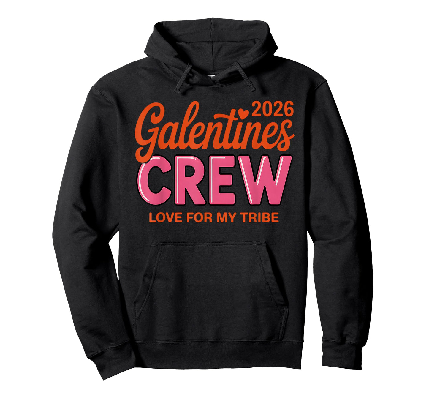 Galentines Crew 2026 Retro Groovy Women Girls Trip Matching T-Shirt