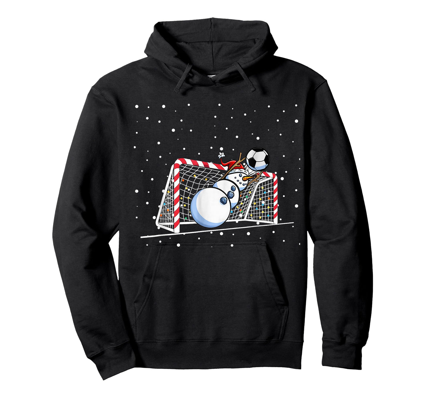 Goalkeeper Snowman Christmas Soccer Player Men Boys Kids T-Shirt