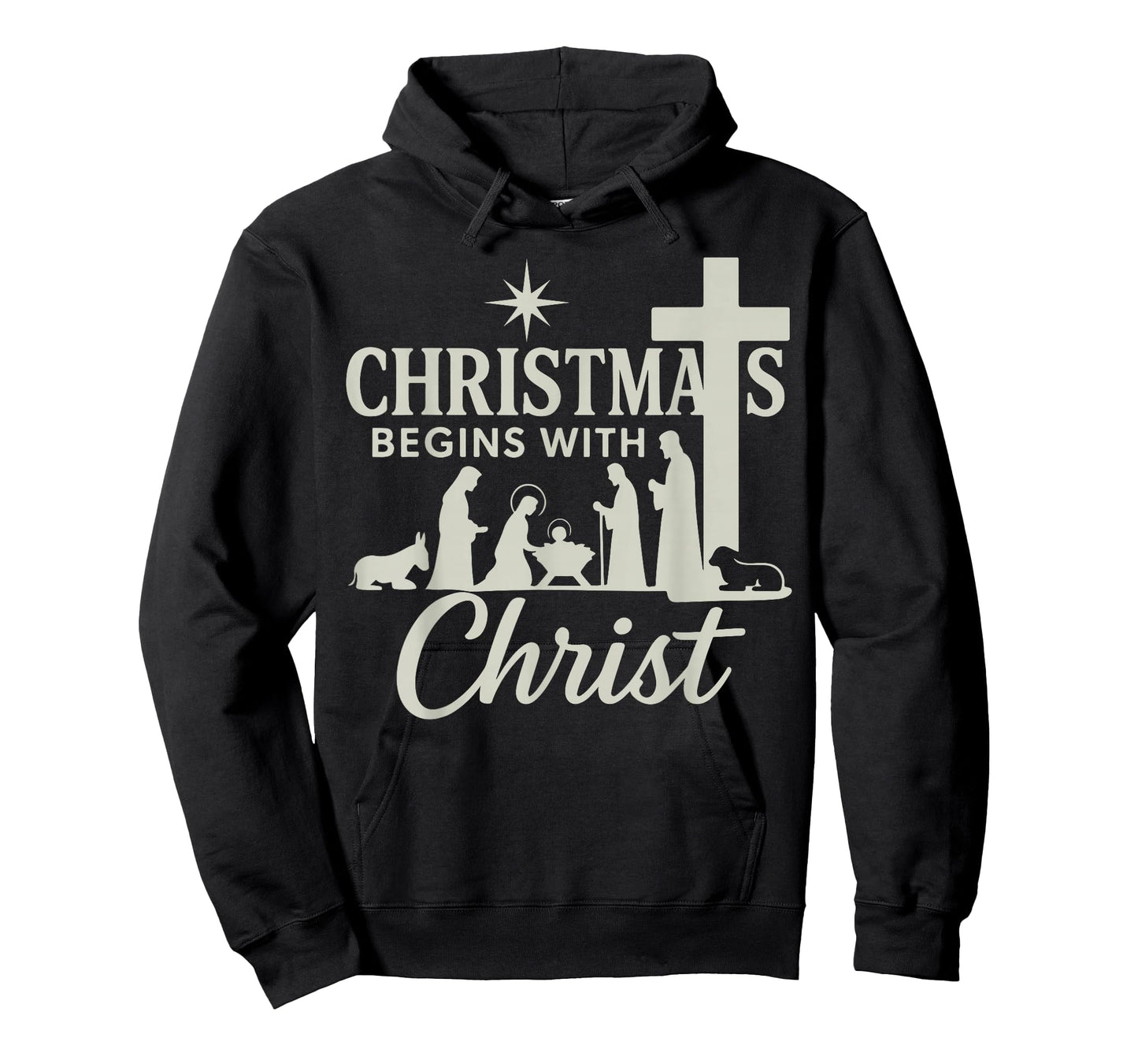 Jesus Christmas Begins with Christ Pjs Pajamas Toddler Boy T-Shirt