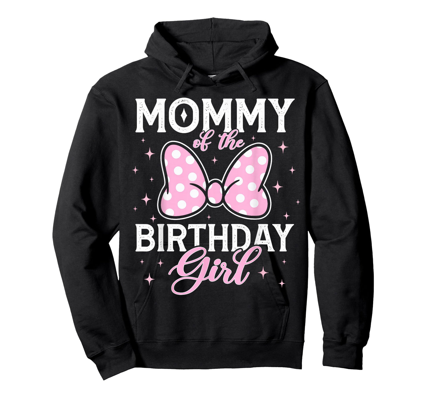 Mommy of The Birthday Girl Pink Bow Family Matching Mouse T-Shirt