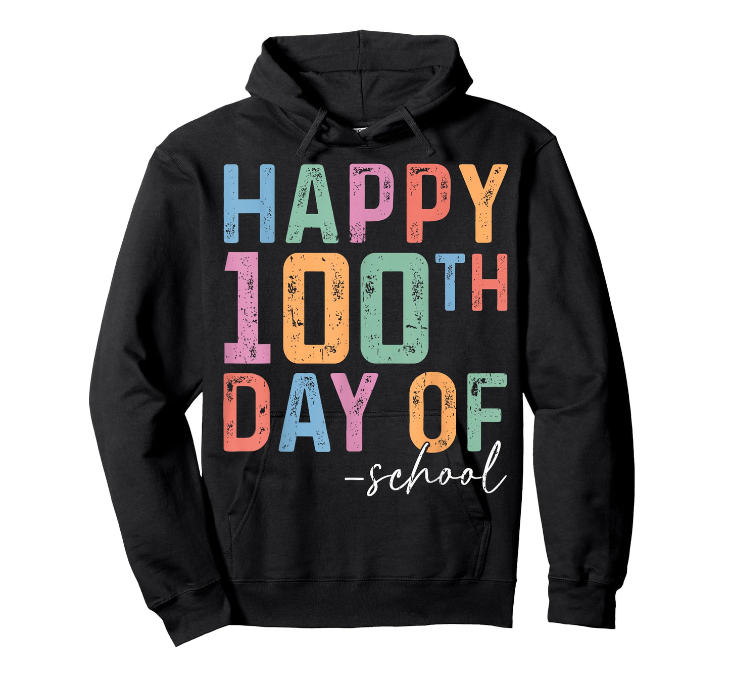 Retro Happy 100th Day of School Shirts Teacher Kids Student T-Shirt