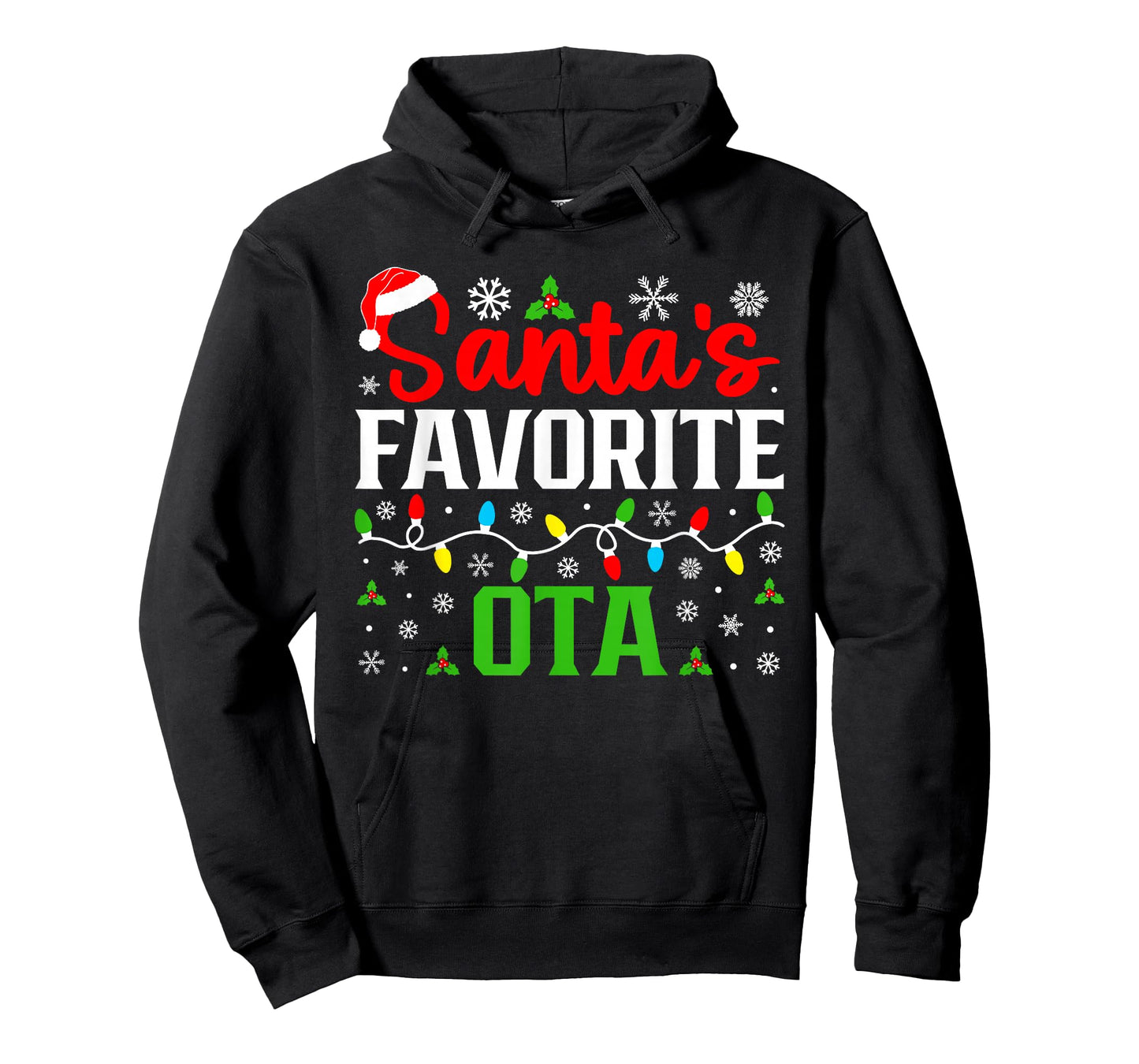 Santas Favorite OTA Christmas Occupational Therapy Assistant T-Shirt