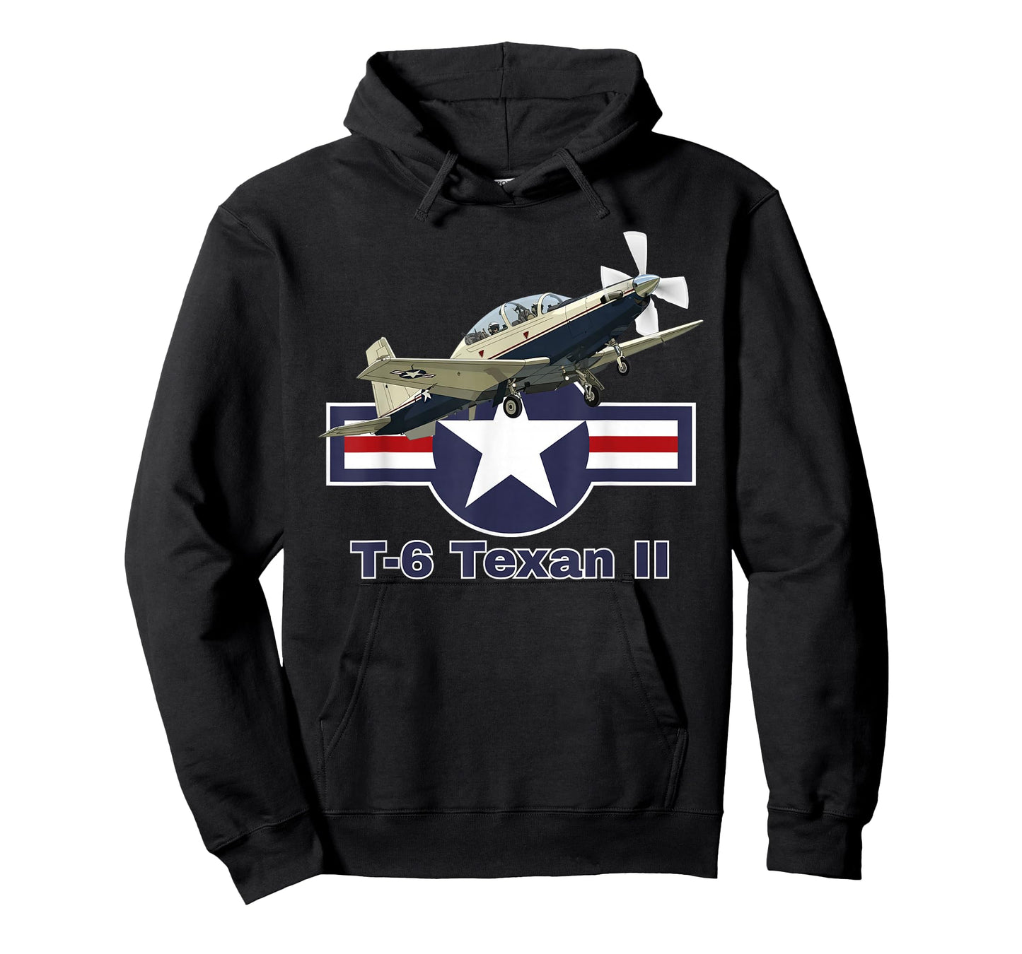 United States Military T-6 Texan II with Vintage Roundel T-Shirt