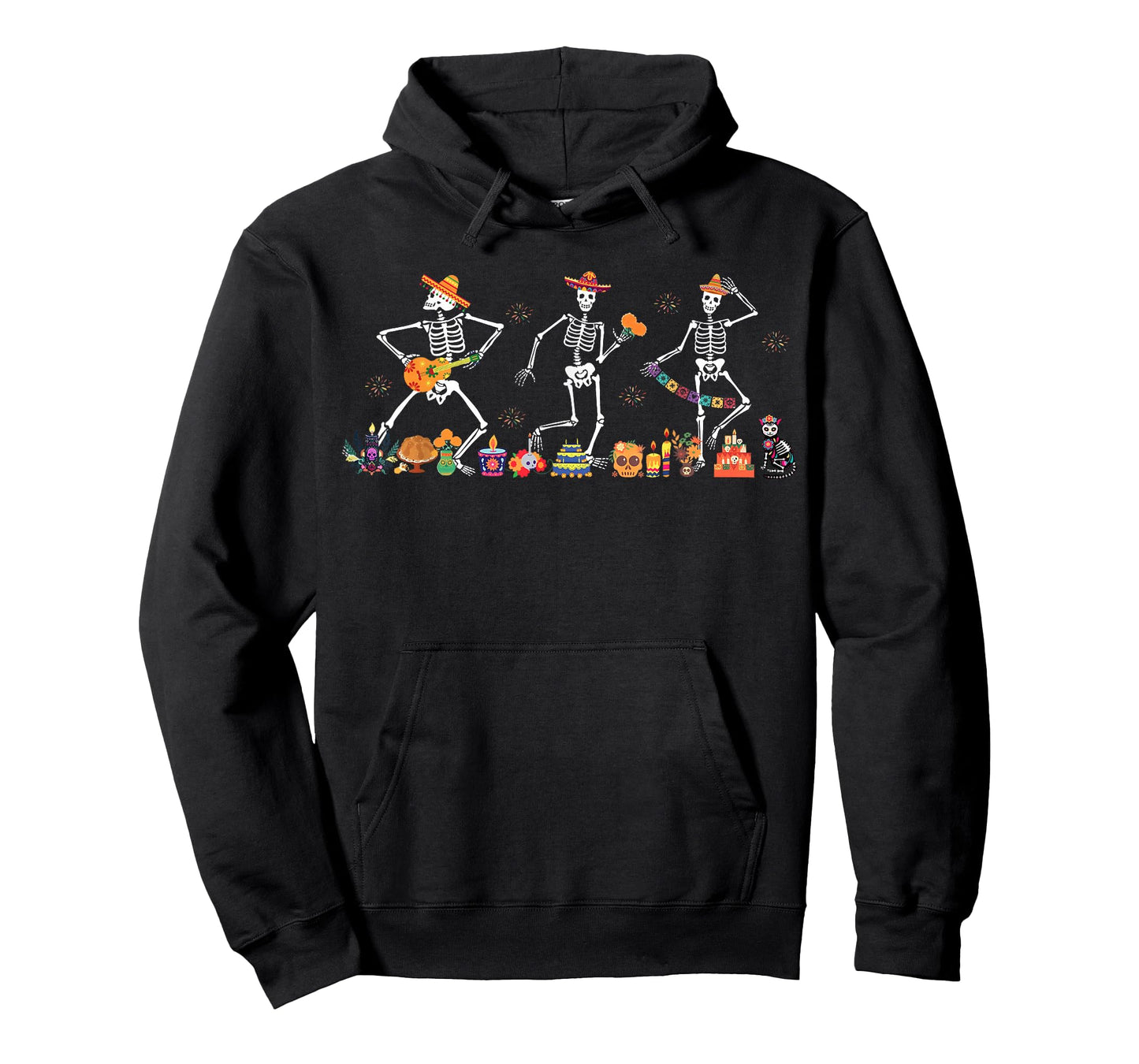 Day of The Dead Dancing Skeleton Mexican Dia de Los Muertos T-Shirt